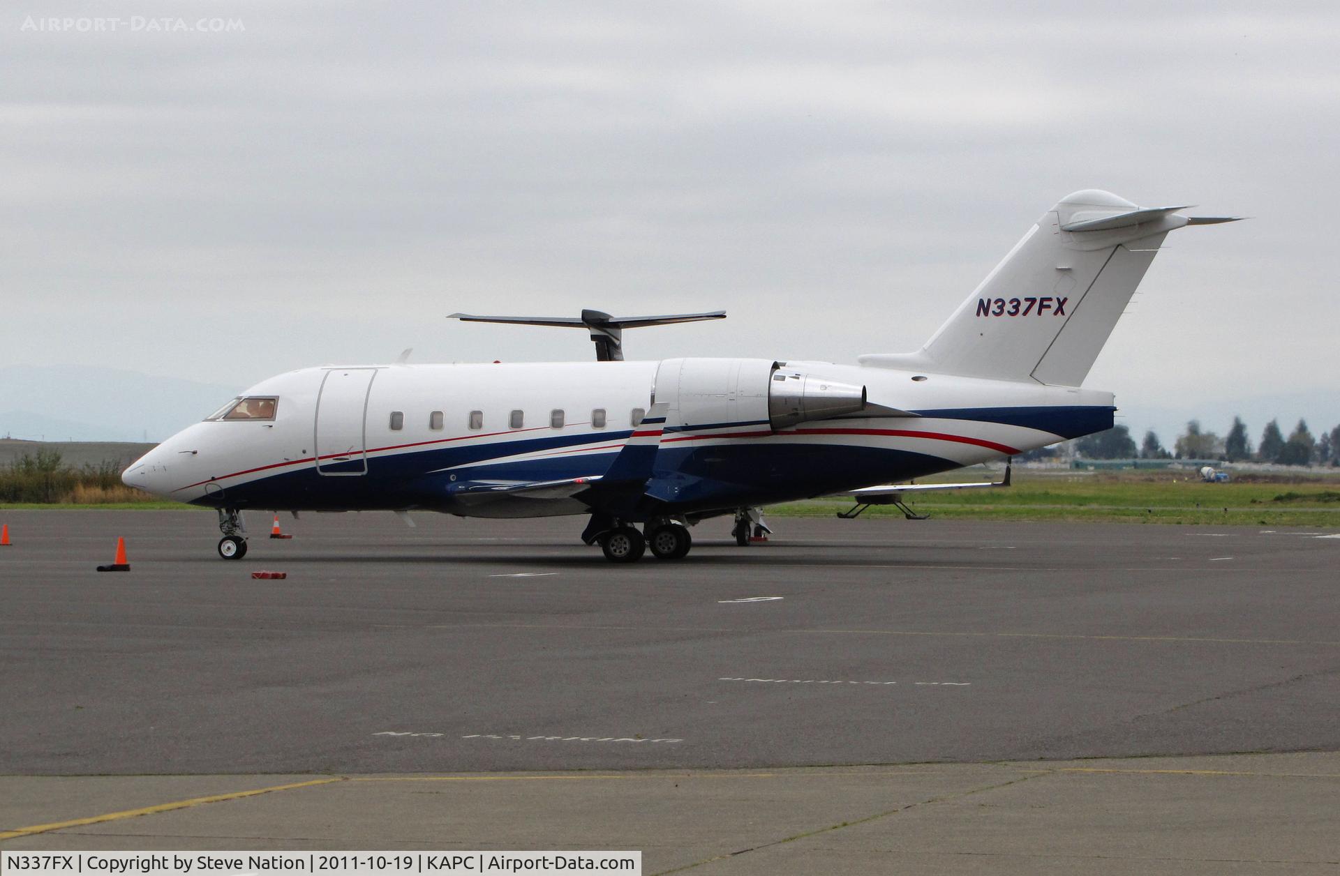 N337FX, 2006 Bombardier Challenger 604 (CL-600-2B16) C/N 5647, Flexjets 2006 CL-600-2B16 Challenger arriving at Napa, CA