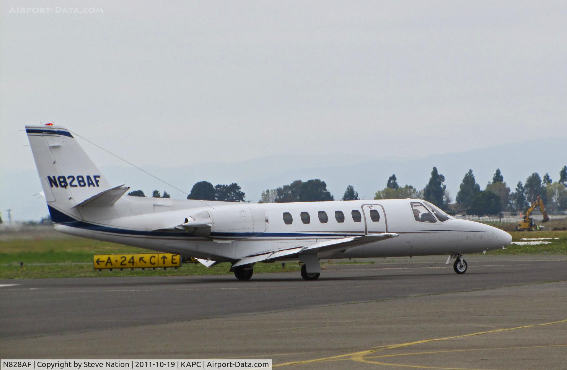 N828AF, 1985 Cessna S550 Citation IIS C/N S550-0067, Tarbert Aviation (Indianapolis, IN) 1985 Cessna S550 departing Napa, CA