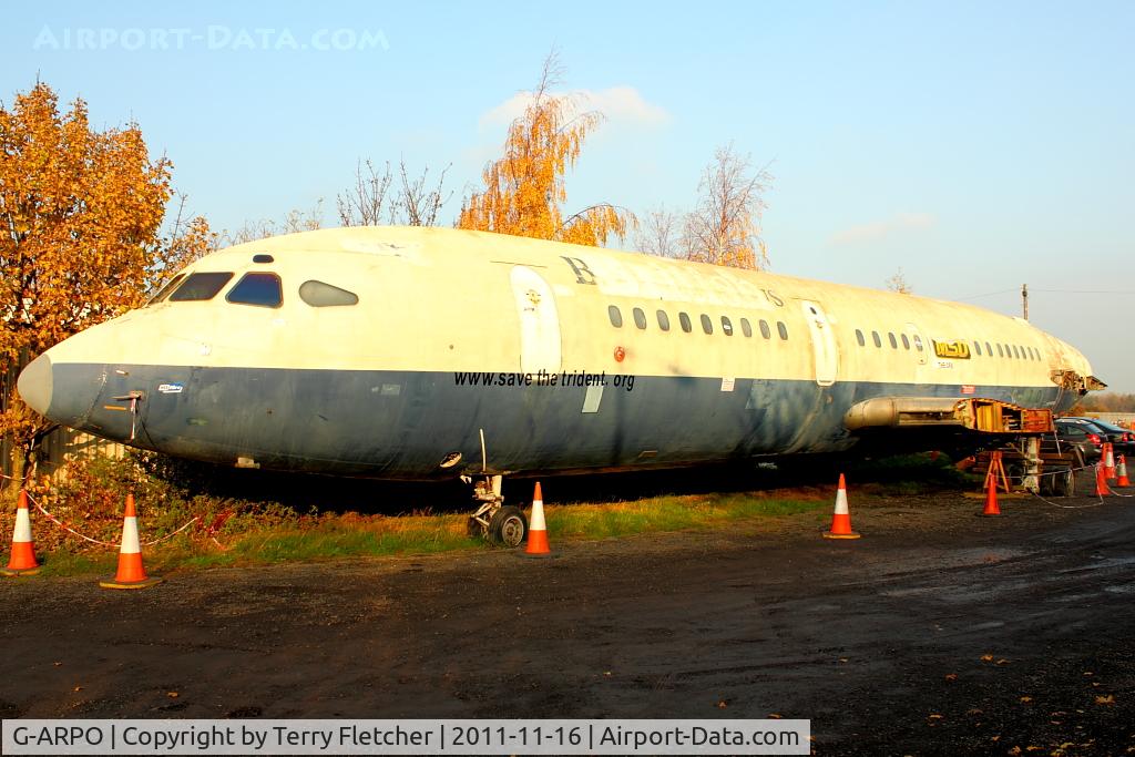 G-ARPO, 1965 Hawker Siddeley HS-121 Trident 1C C/N 2116, at North East Air Museum at Washington , UK