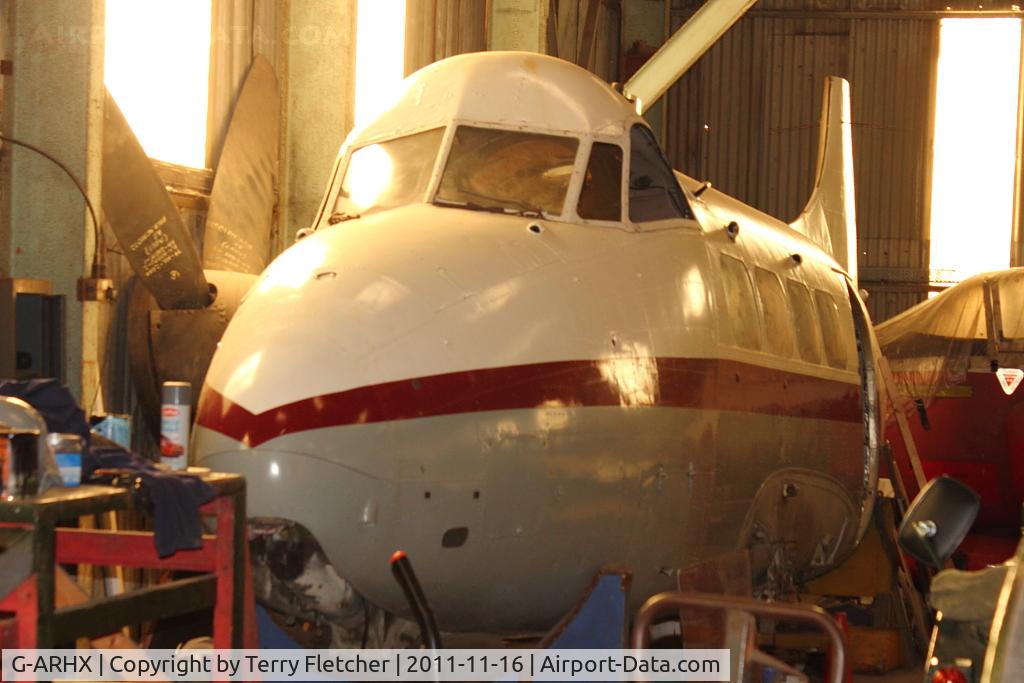 G-ARHX, 1961 De Havilland DH-104 Dove 8 C/N 04513, at North East Air Museum at Washington , UK