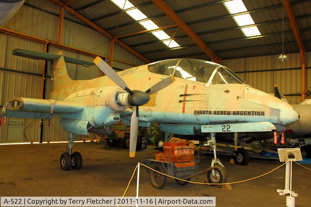 A-522, FMA IA-58A Pucará C/N 022, at North East Air Museum at Washington , UK