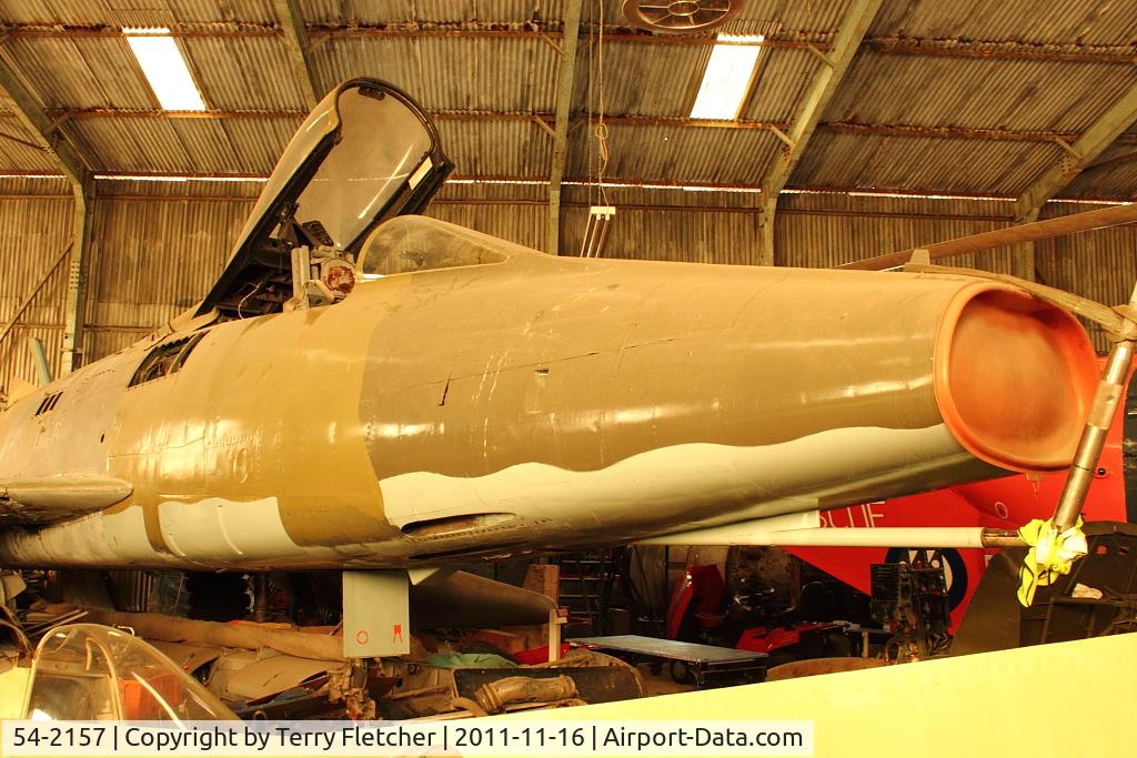 54-2157, 1954 North American F-100D Super Sabre C/N 223-37, at North East Air Museum at Washington , UK