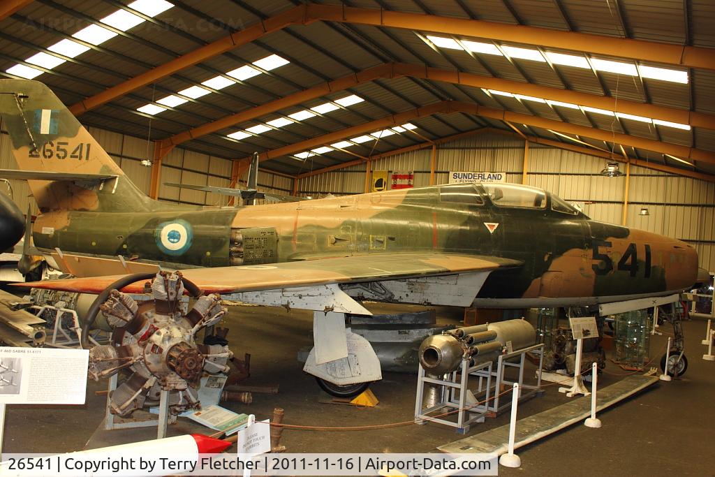 26541, Republic F-84F Thunderstreak C/N 52-6541, at North East Air Museum at Washington , UK