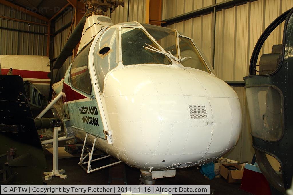 G-APTW, 1959 Westland S51 Series 2 Dragonfly C/N WA/H/150, at North East Air Museum at Washington , UK