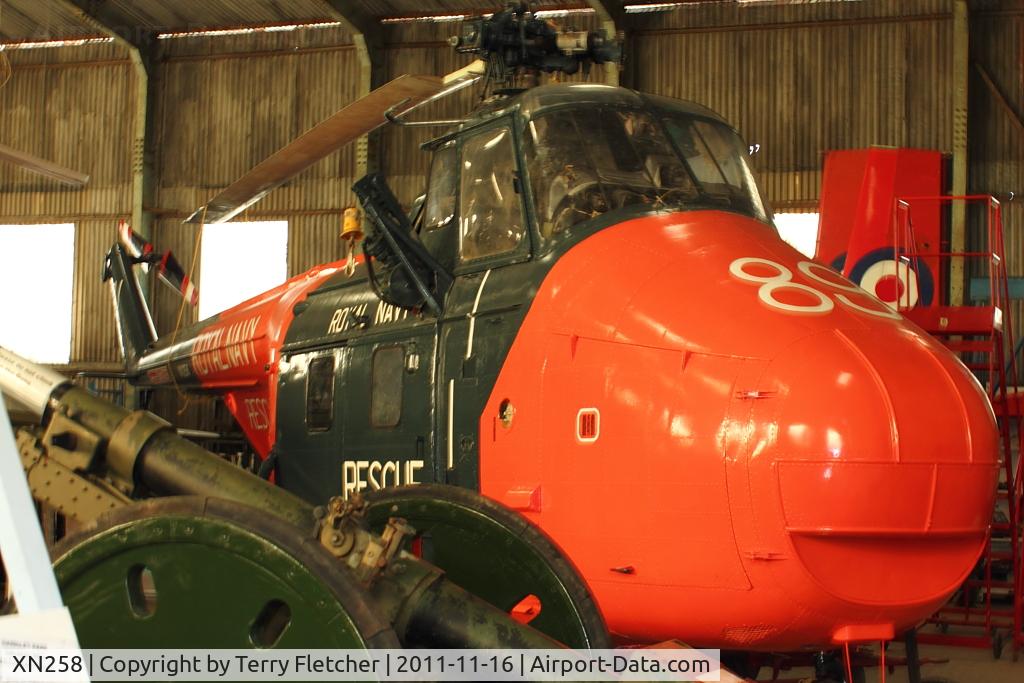 XN258, Westland Whirlwind HAR.9 C/N WA270, at North East Air Museum at Washington , UK