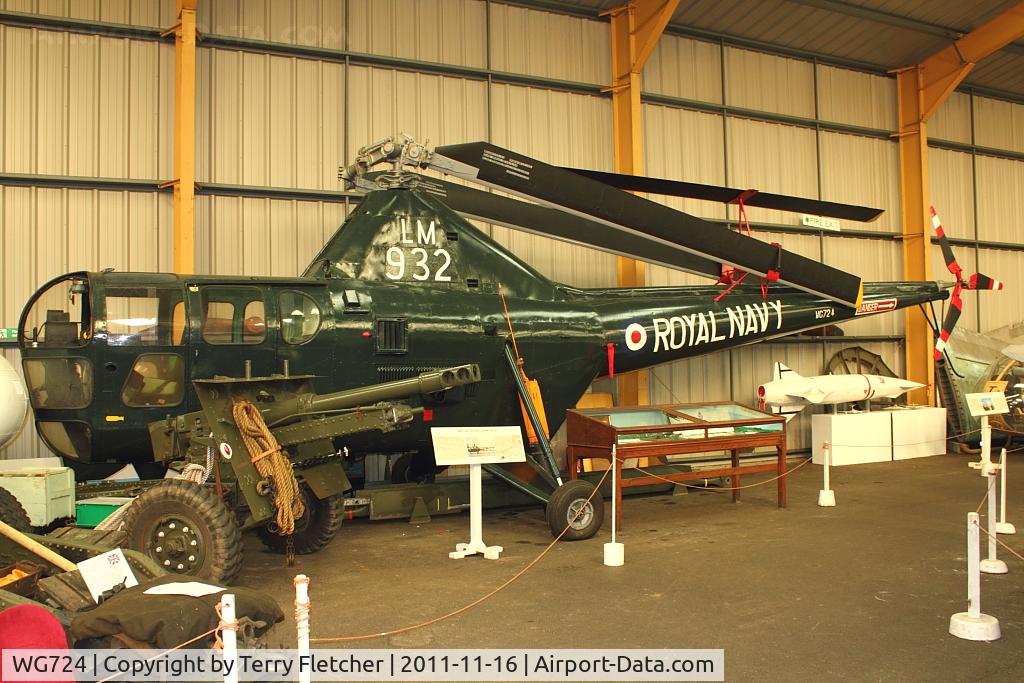 WG724, Westland Dragonfly HR.5 C/N WA/H/55, at North East Air Museum at Washington , UK