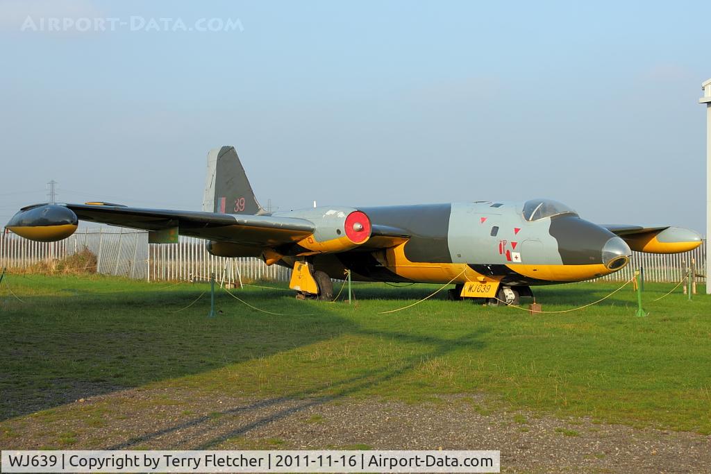 WJ639, English Electric Canberra TT.18 C/N HP-206B, at North East Air Museum at Washington , UK