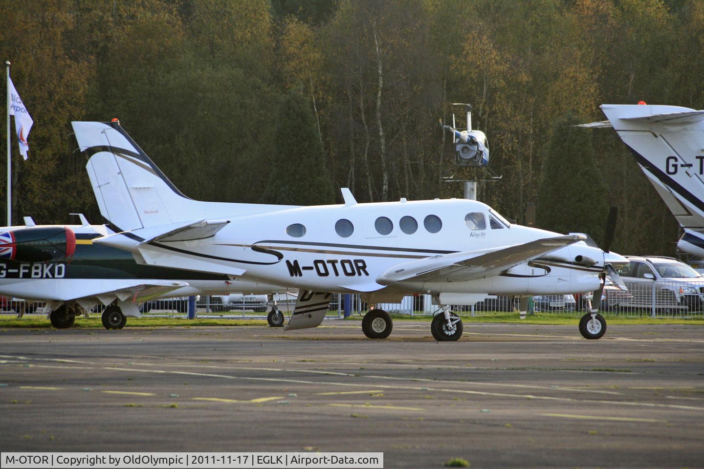 M-OTOR, 2005 Beech C90A King Air C/N LJ-1733, Parked on arrival