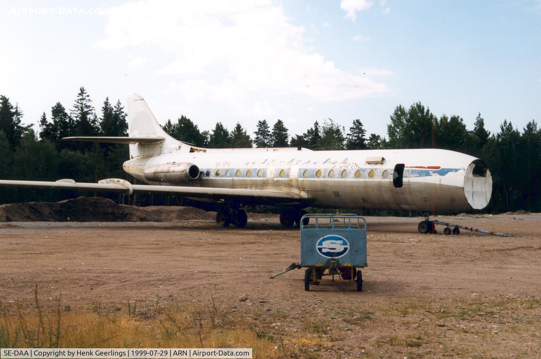 SE-DAA, 1959 Sud Aviation SE-210 Caravelle III C/N 004, SAS ex , Derelict at STO - Arlanda Airport