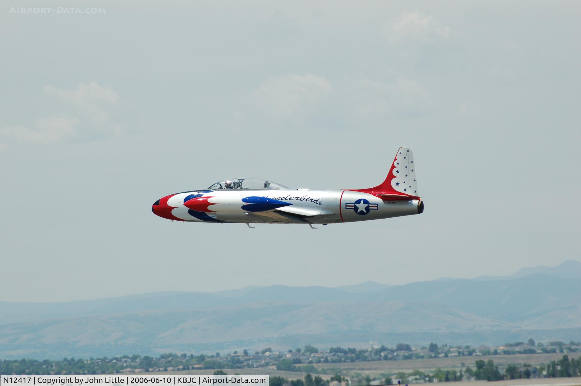 N12417, 1952 Canadair T-33AN Silver Star 3 C/N T33-440, T-33 Take-Off - JeffCo Open House