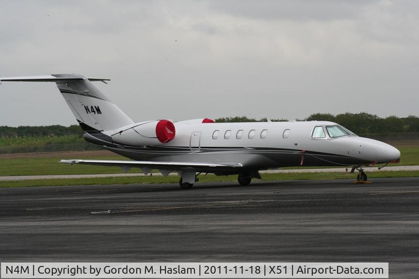 N4M, 2010 Cessna 525C CitationJet CJ4 C/N 525C-0012, @ Homestead General, NASCAR Weekend 2011