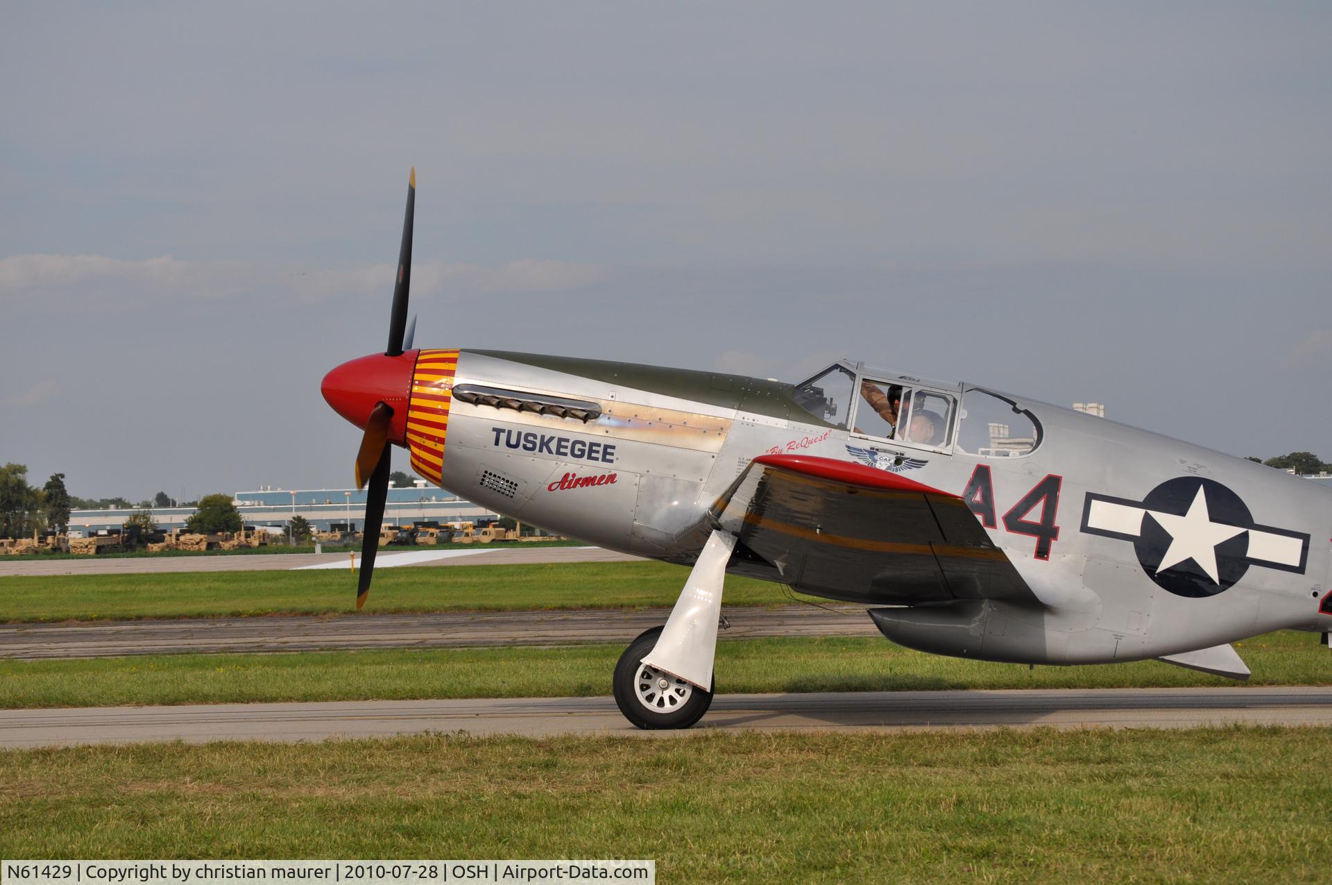N61429, 1942 North American P-51C Mustang C/N 103-26199, oshkosh