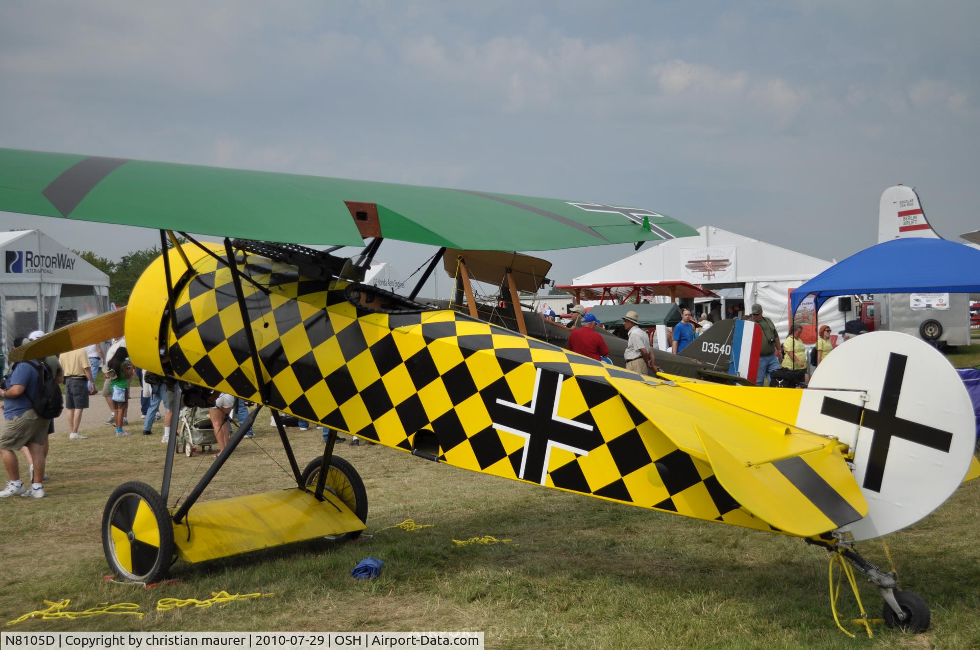 N8105D, 2008 Fokker D-VIII Replica C/N 2790, -