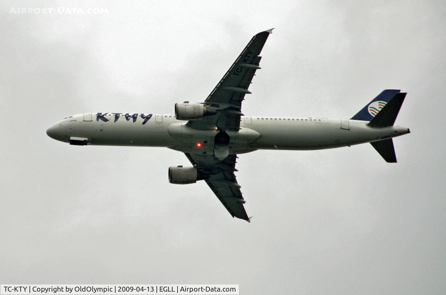 TC-KTY, 1999 Airbus A321-211 C/N 1012, Over Kew Gardens
