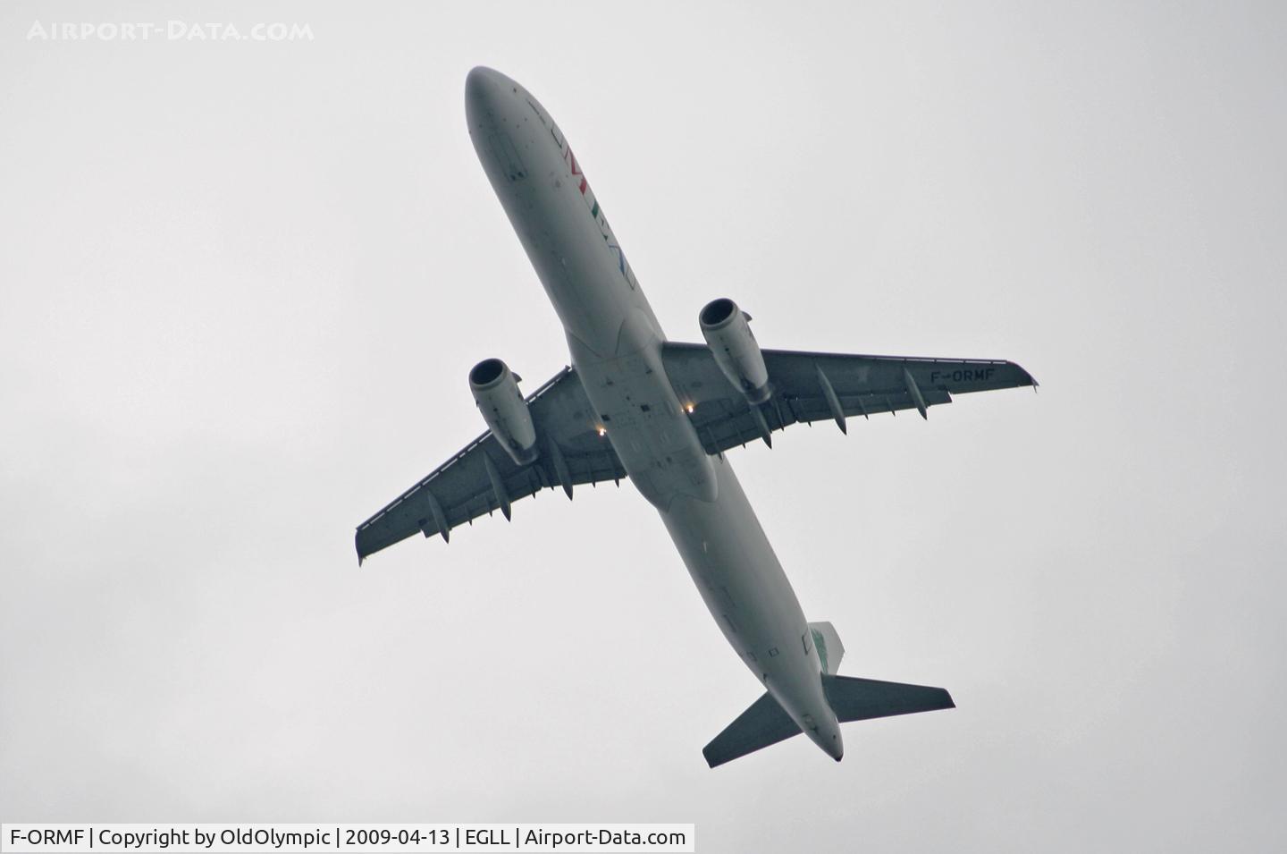 F-ORMF, 2003 Airbus A321-231 C/N 1953, Over Kew Gardens