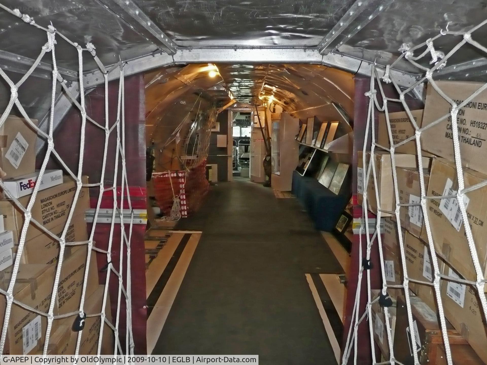 G-APEP, 1961 Vickers Vanguard 953 C/N 719, Interior looking forward