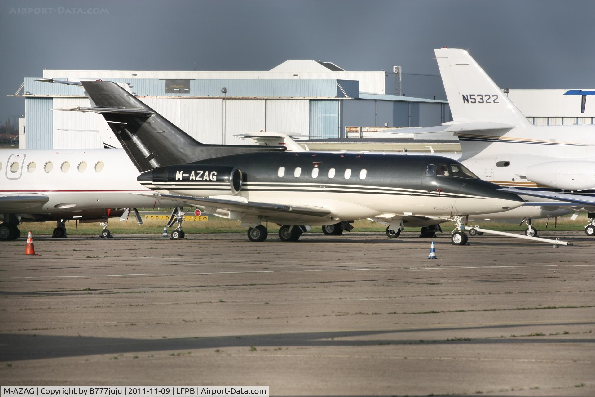 M-AZAG, 1993 British Aerospace BAe.125 Series 800B C/N 258233, on transit at Le Bourget