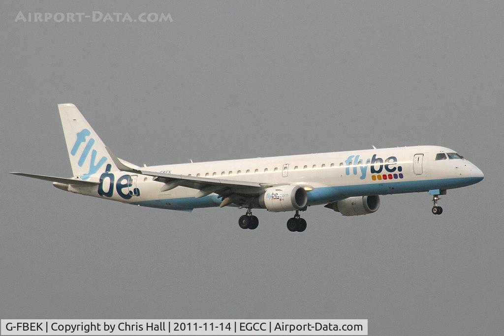 G-FBEK, 2008 Embraer 195LR (ERJ-190-200LR) C/N 19000168, flybe