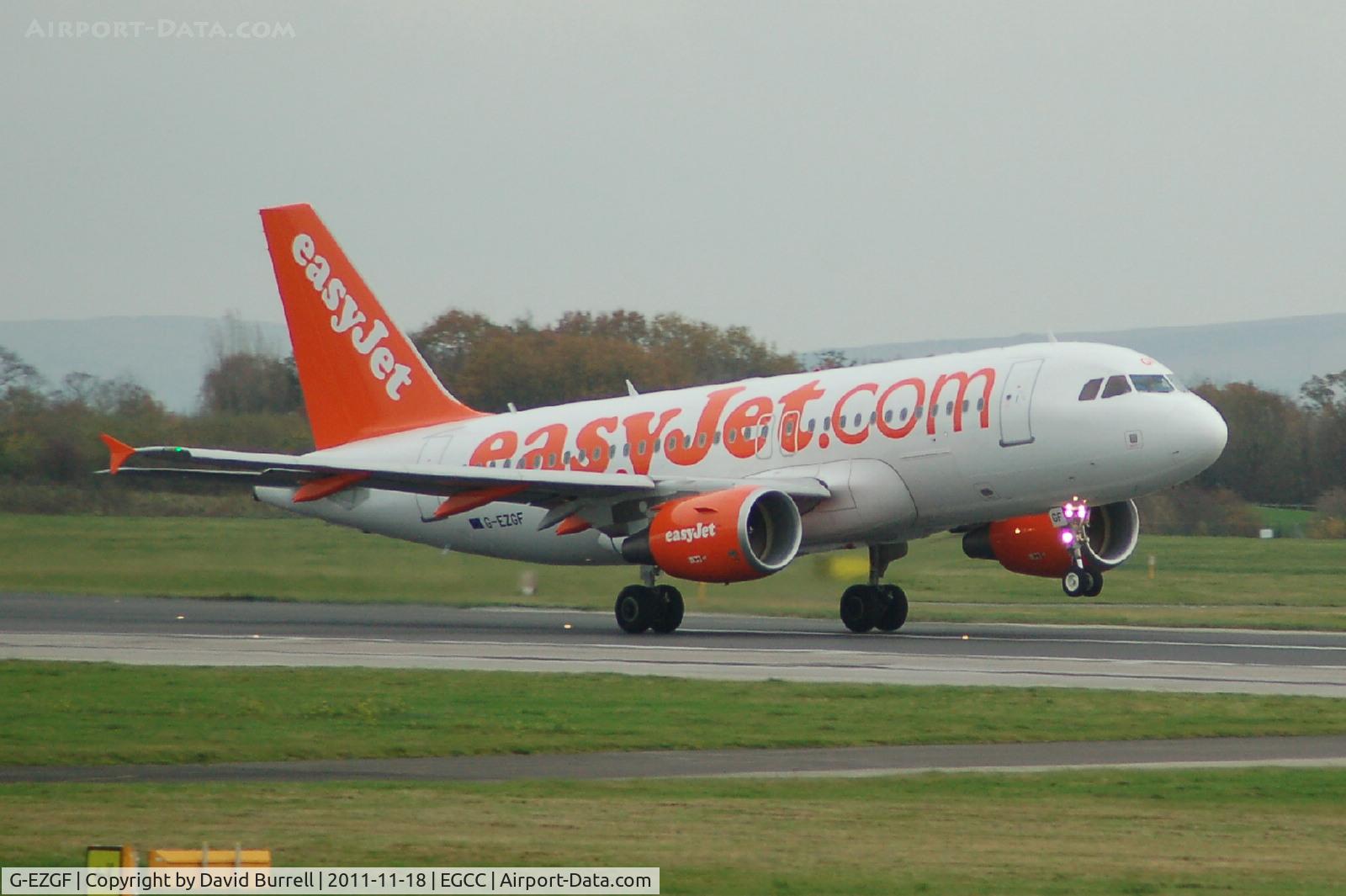 G-EZGF, 2011 Airbus A319-111 C/N 4635, Easyjet Airbus A319-111 taking off - Manchester Airport