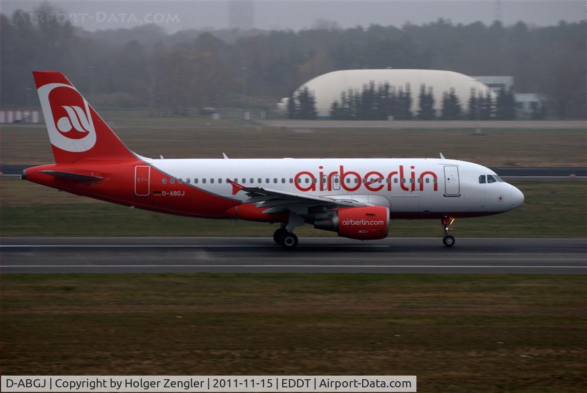 D-ABGJ, 2008 Airbus A319-112 C/N 3415, Leaving TXL on rwy 08R.....