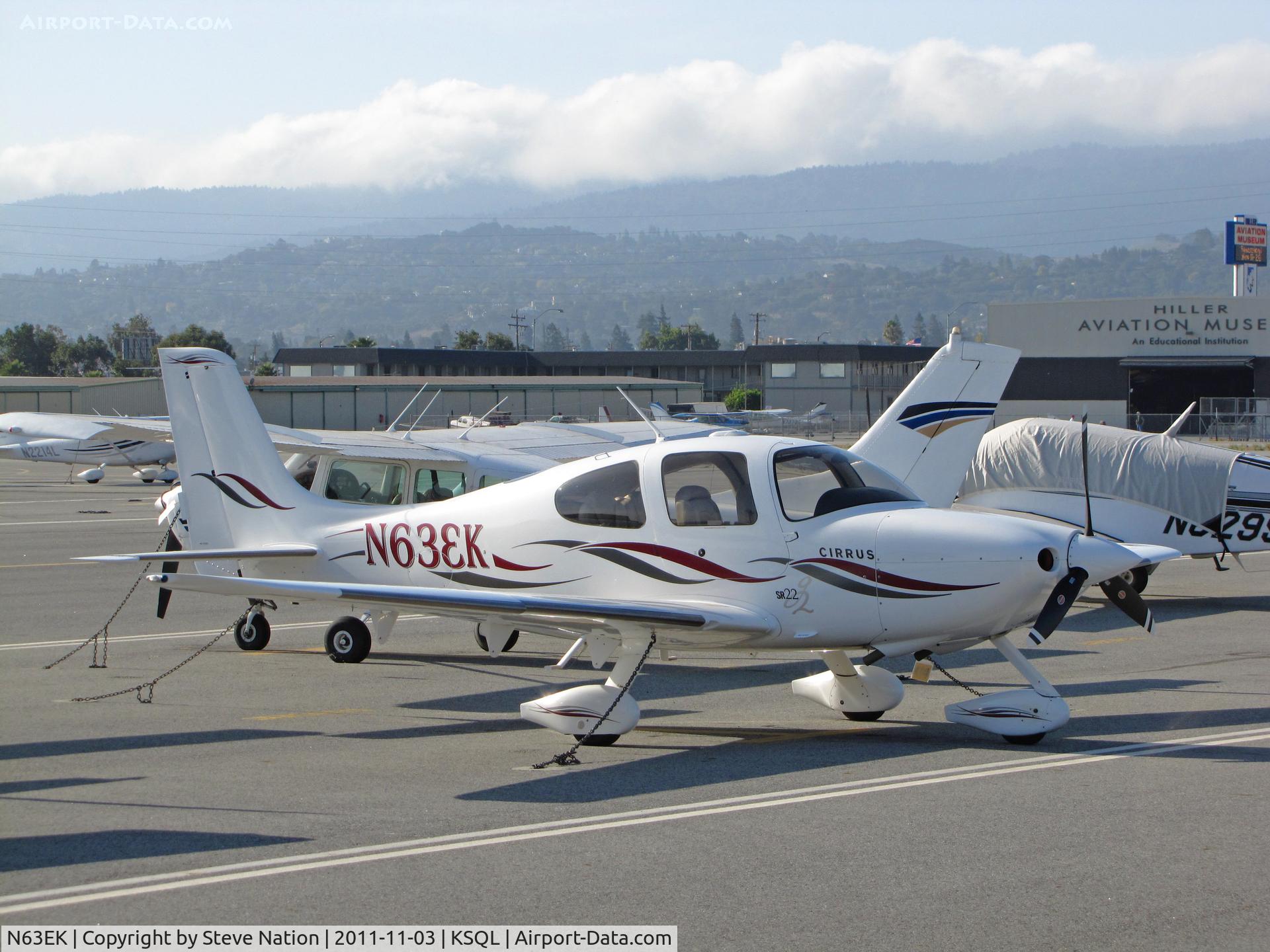 N63EK, 2004 Cirrus SR22 C/N 1095, Big George Aviation (Stateline, NV) 2004 Cirrus Design SR22 (starboard side - no flying trombone!) at San Carlos, CA
