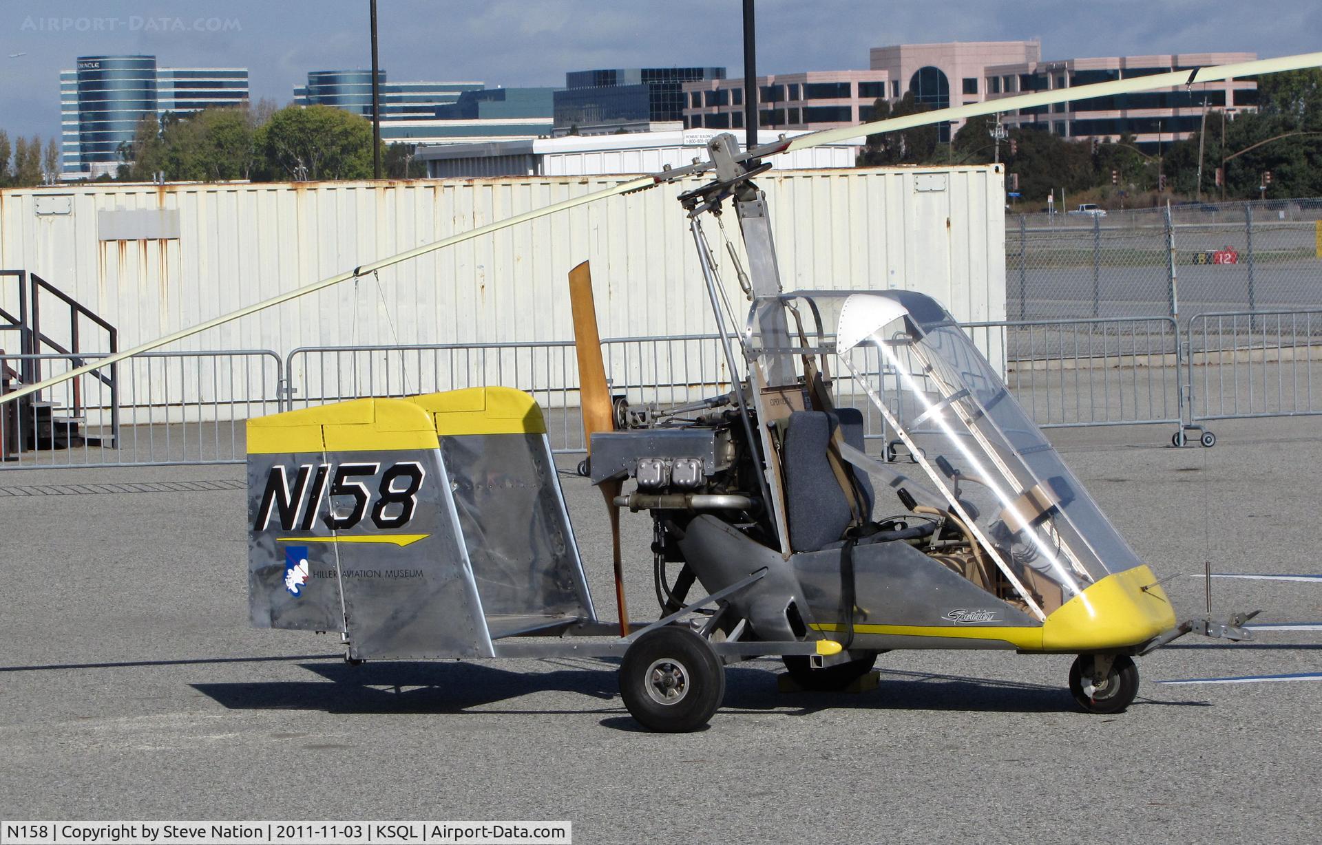 N158, 1976 Hollmann HA-2M Sportster C/N 001, hiller aviation museum (titles) 1976 Hollman HA-2M Sportster out in the sun at San Carlos, CA