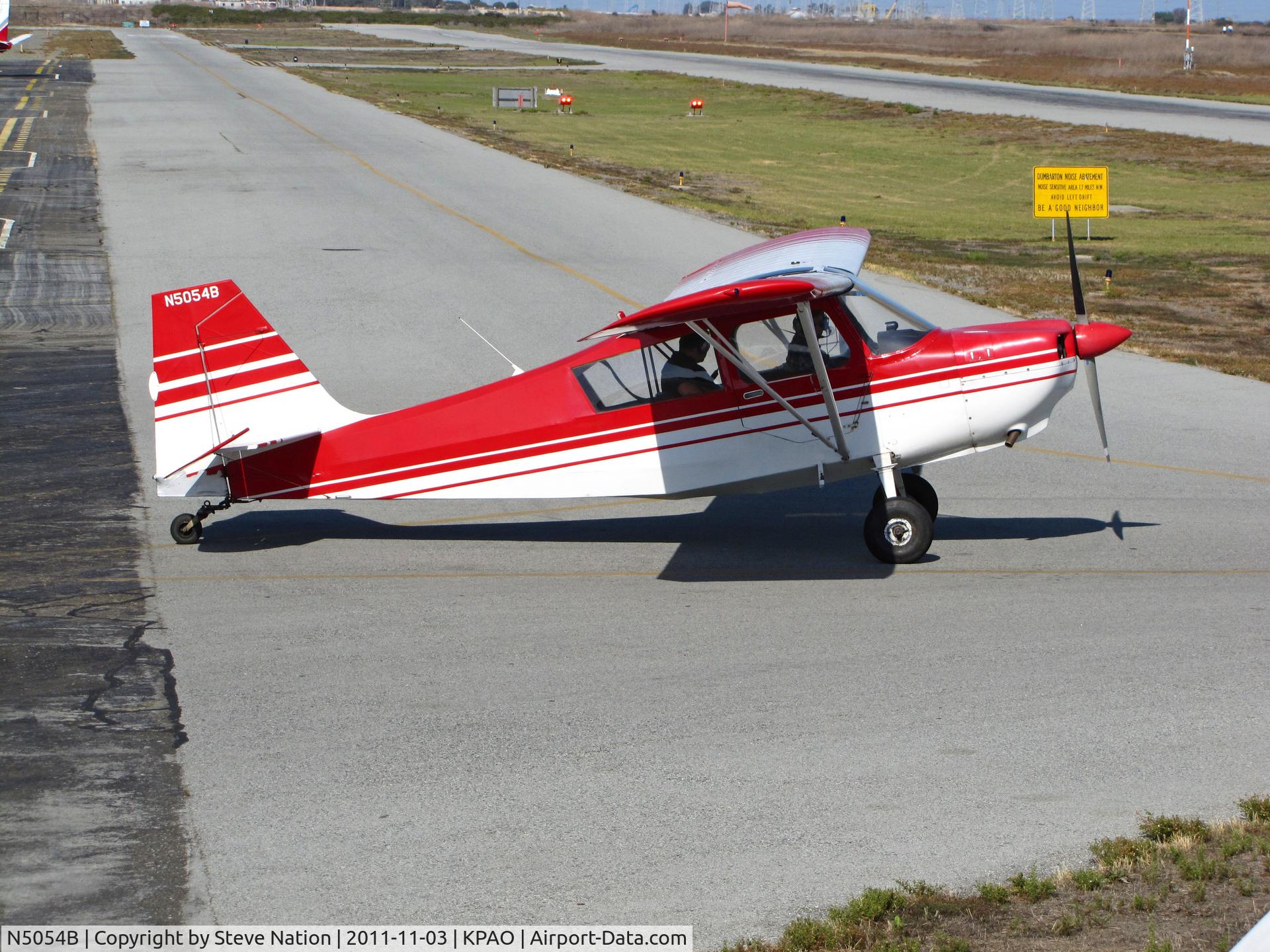 N5054B, 1979 Bellanca 7ECA Citabria C/N 1313-79, Locally-based 1979 Bellanca 7ECA taxiing for take-off @ Palo Alto, CA