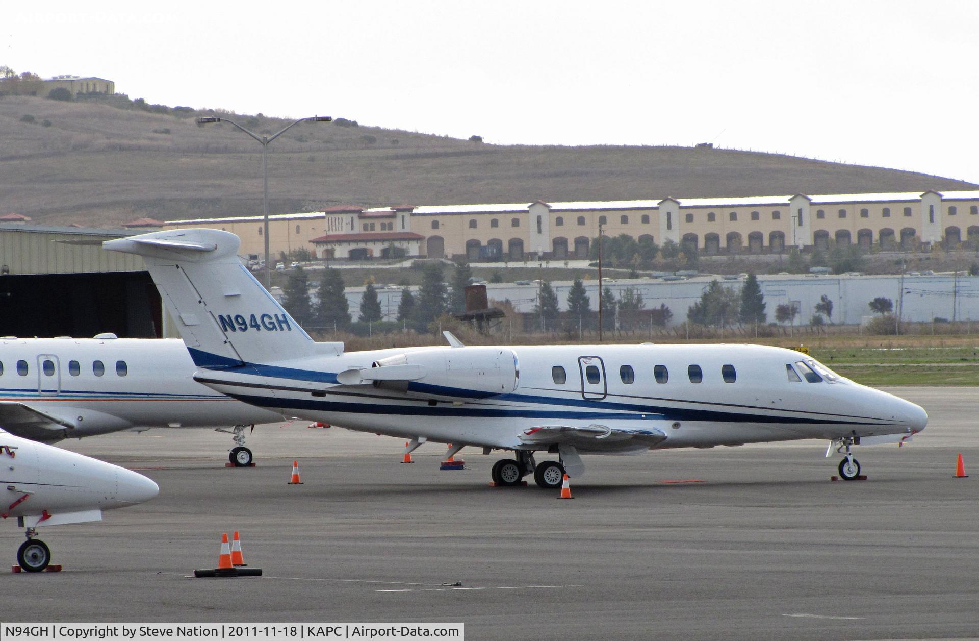 N94GH, 1983 Cessna 650 Citation III C/N 650-0021, Kern Global Services (Bakersfield, CA) arriving at Napa Jet Center ramp