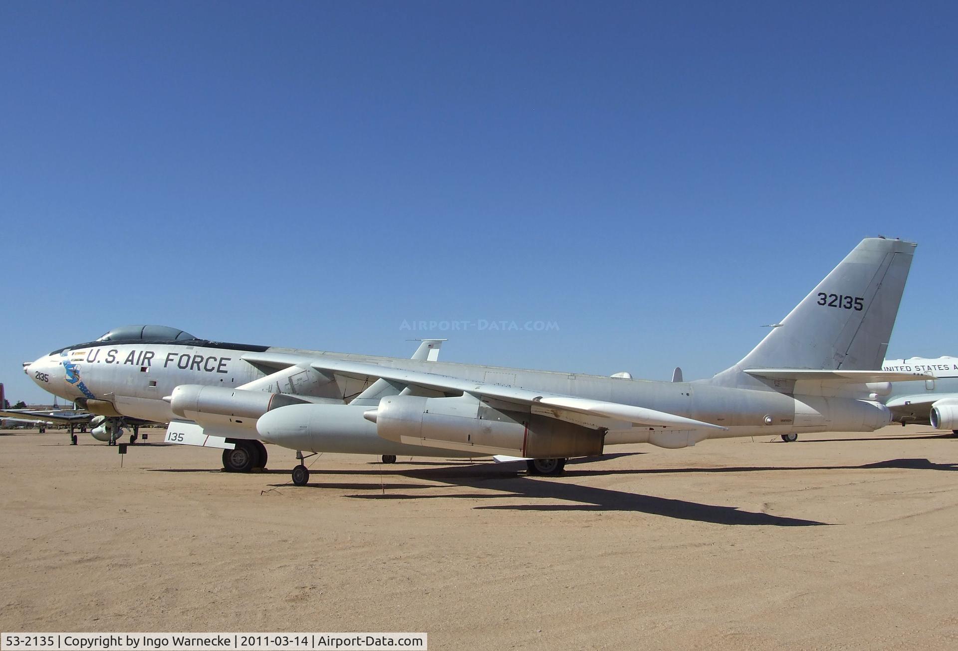 53-2135, 1953 Douglas-Tulsa EB-47E-55-DT Stratojet C/N 44481, Boeing (Douglas) EB-47E Stratojet at the Pima Air & Space Museum, Tucson AZ