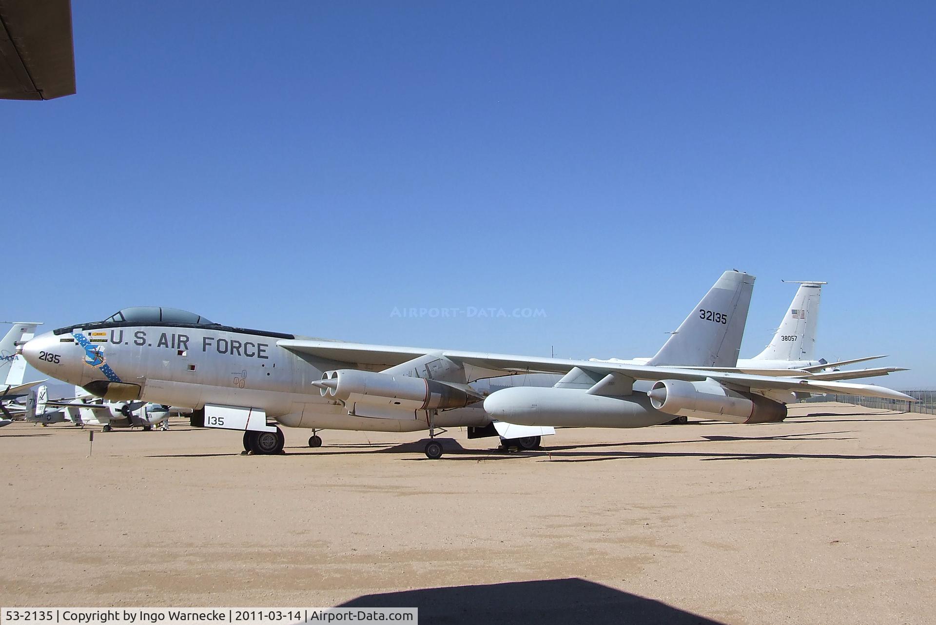 53-2135, 1953 Douglas-Tulsa EB-47E-55-DT Stratojet C/N 44481, Boeing (Douglas) EB-47E Stratojet at the Pima Air & Space Museum, Tucson AZ