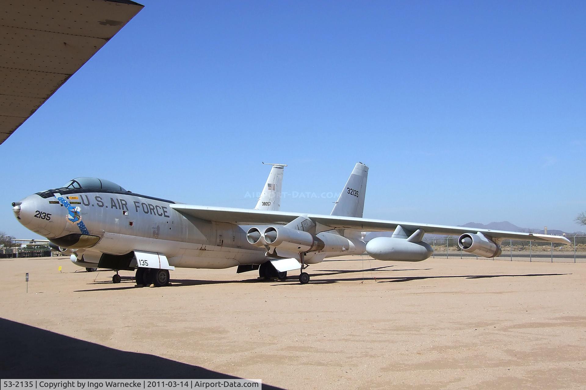 53-2135, 1953 Douglas-Tulsa EB-47E-55-DT Stratojet C/N 44481, Boeing (Douglas) EB-47E Stratojet at the Pima Air & Space Museum, Tucson AZ