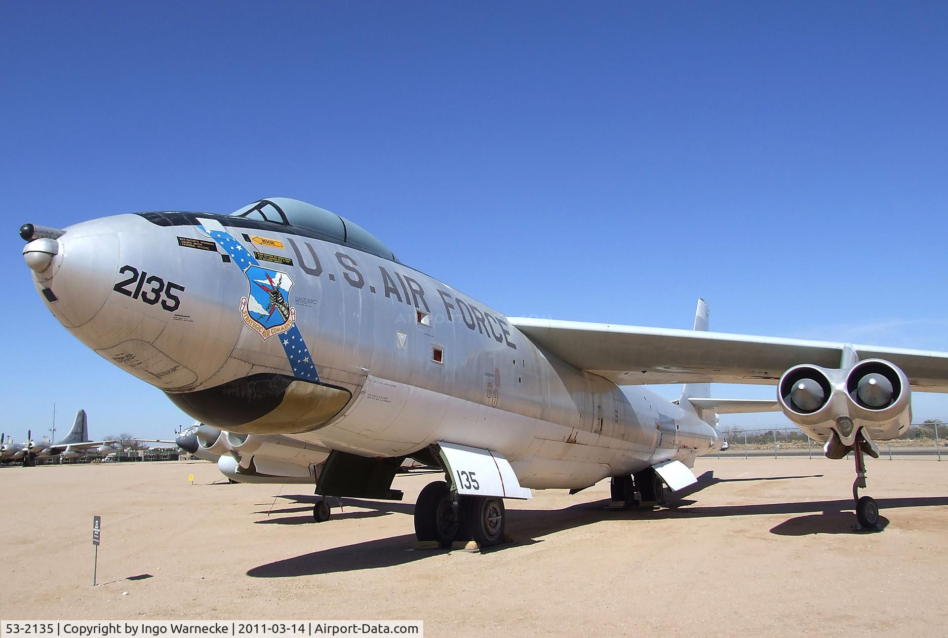53-2135, 1953 Douglas-Tulsa EB-47E-55-DT Stratojet C/N 44481, Boeing (Douglas) EB-47E Stratojet at the Pima Air & Space Museum, Tucson AZ