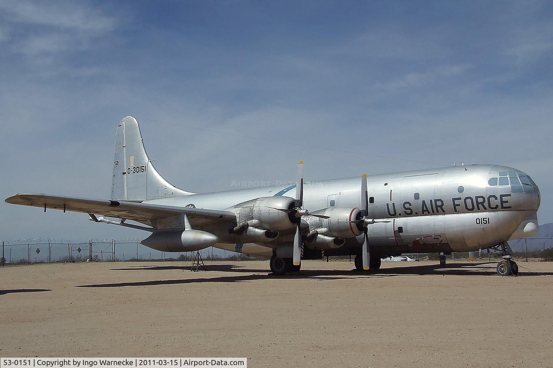 53-0151, Boeing KC-97G Stratotanker C/N 16933, Boeing KC-97G Stratofreighter at the Pima Air & Space Museum, Tucson AZ