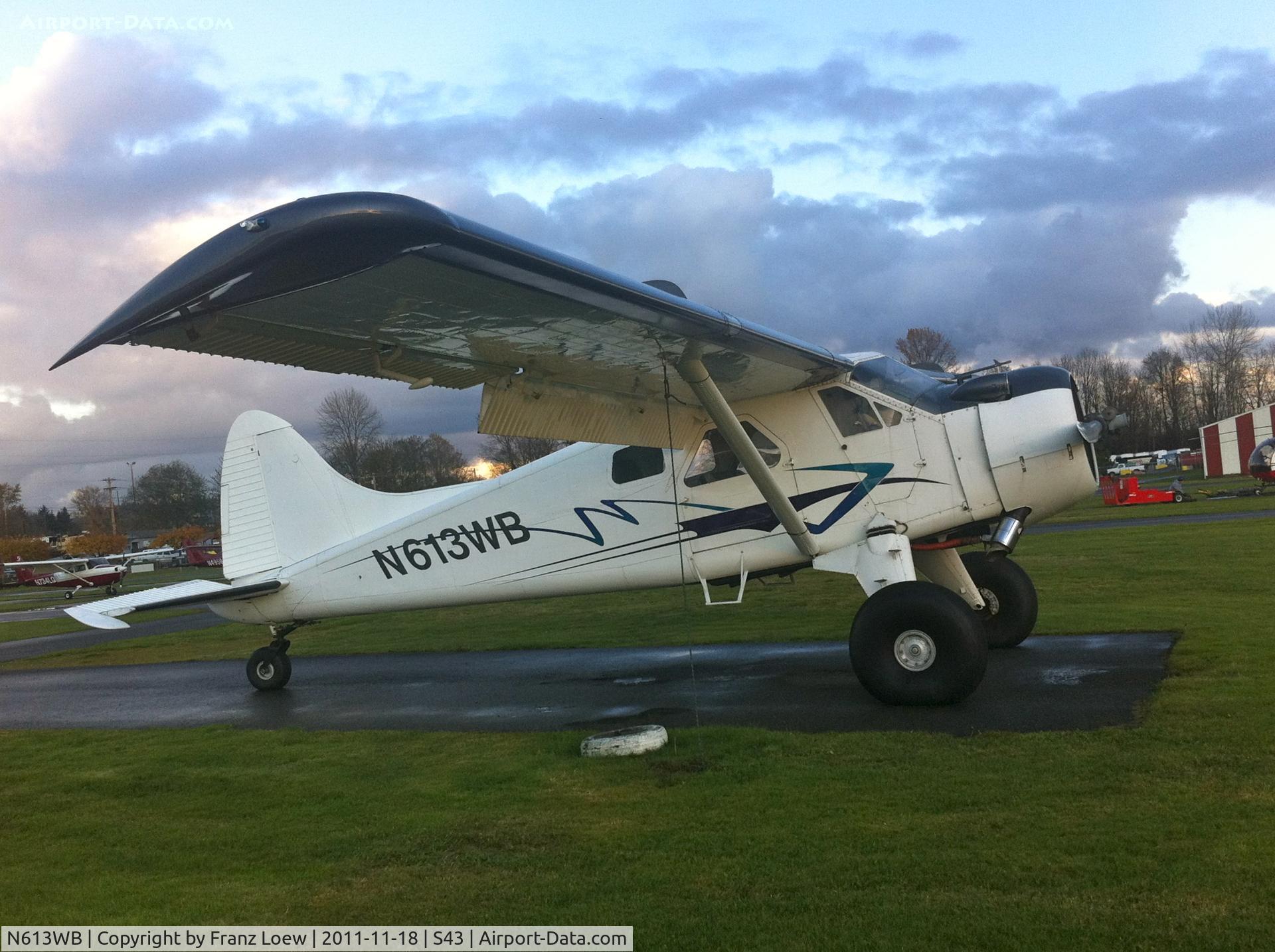 N613WB, 1953 De Havilland Canada U-6A Beaver C/N 672, Parked @ S43 Harvey Field