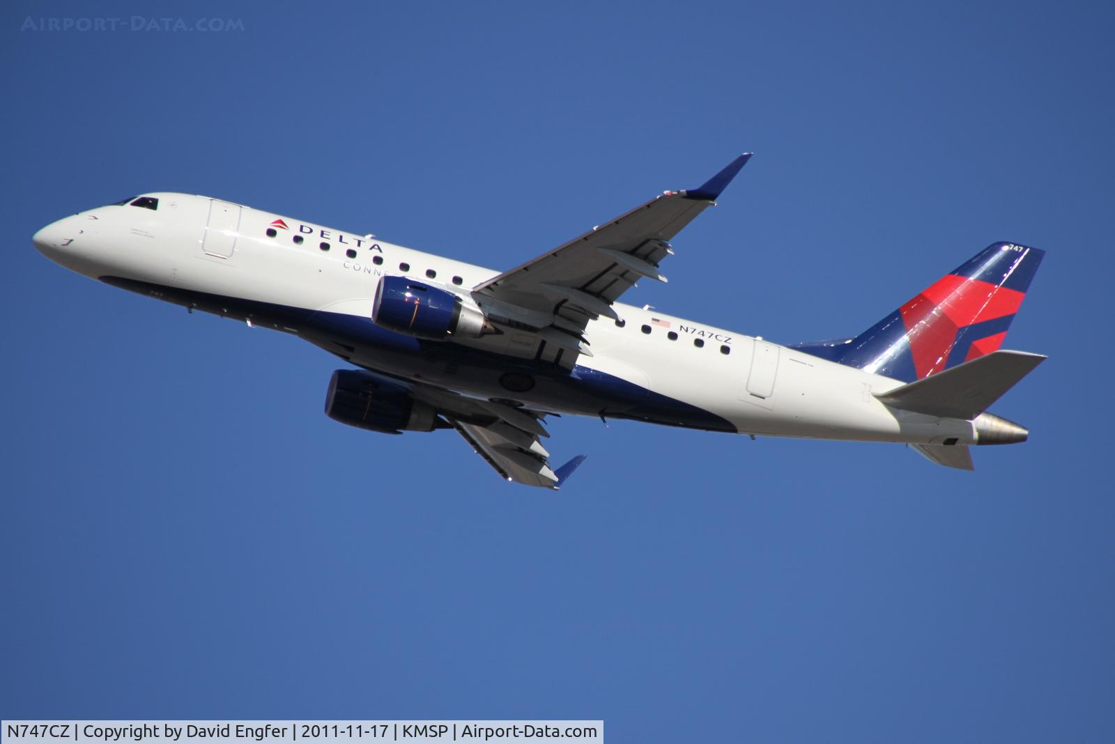 N747CZ, Embraer 170LR (ERJ-170-100LR) C/N 17000187, 30L @ KMSP