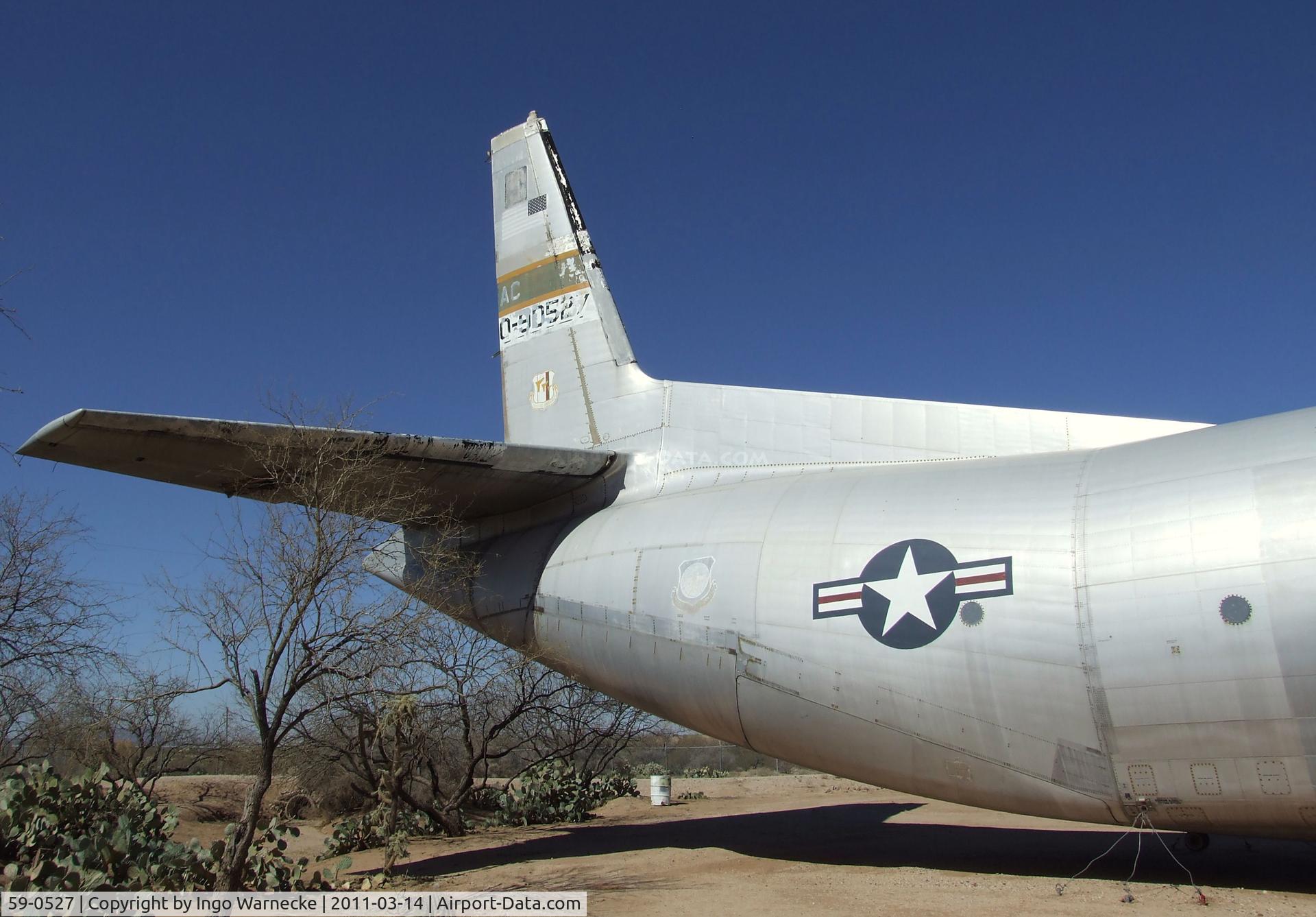 59-0527, 1959 Douglas C-133B-DL Cargomaster C/N 45578, Douglas C-133B Cargomaster at the Pima Air & Space Museum, Tucson AZ