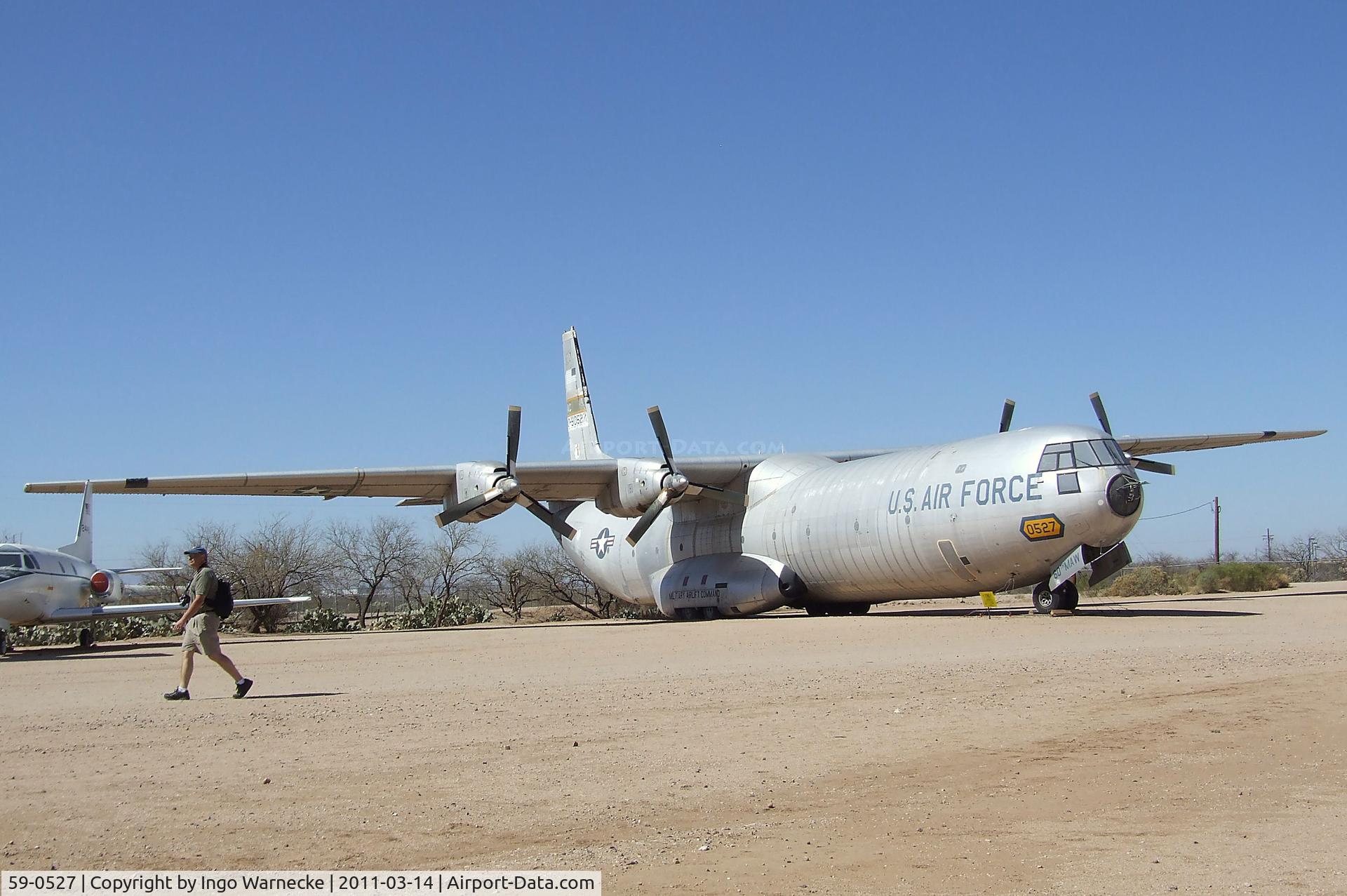 59-0527, 1959 Douglas C-133B-DL Cargomaster C/N 45578, Douglas C-133B Cargomaster at the Pima Air & Space Museum, Tucson AZ