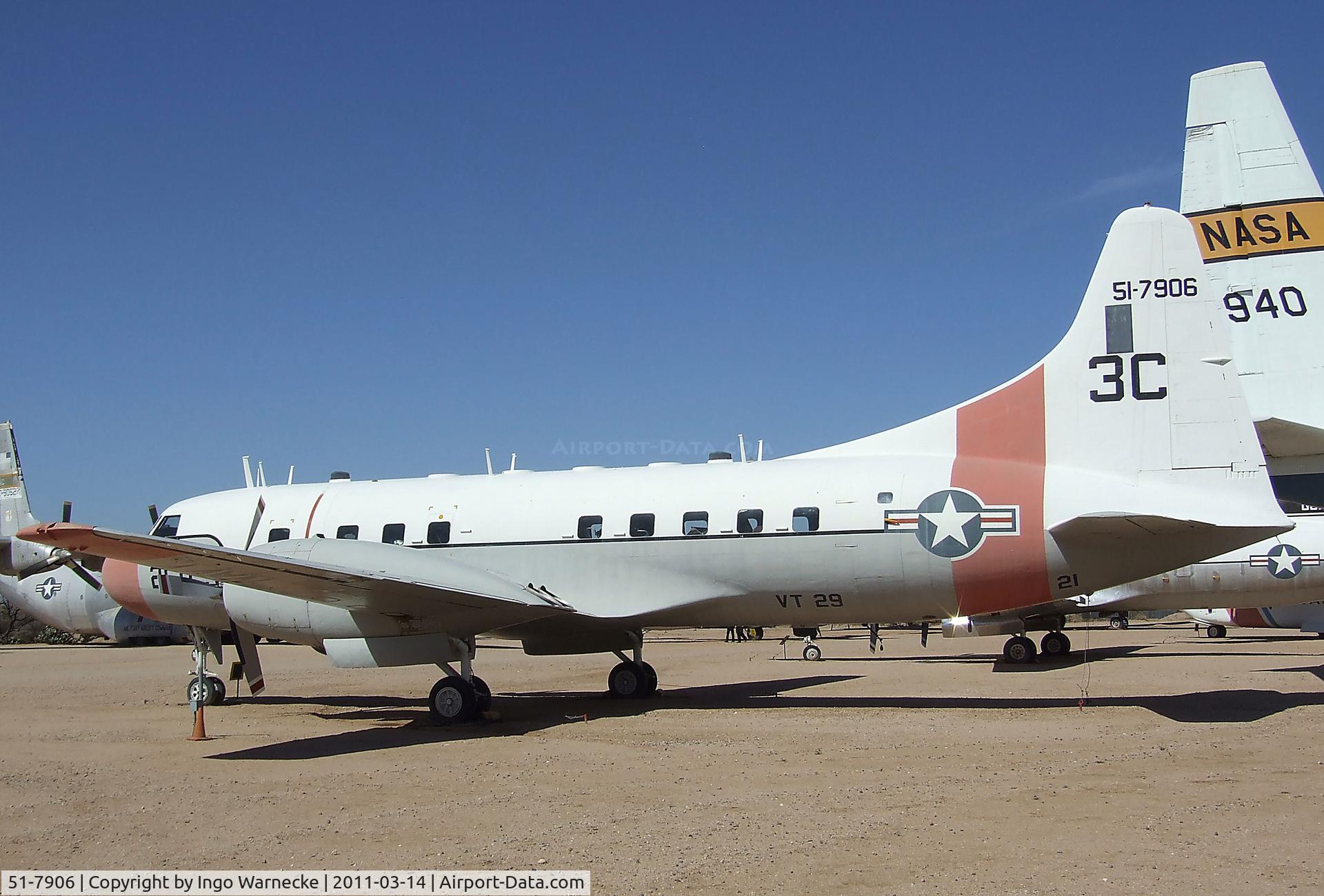 51-7906, 1951 Convair T-29B C/N 240-318, Convair T-29B at the Pima Air & Space Museum, Tucson AZ