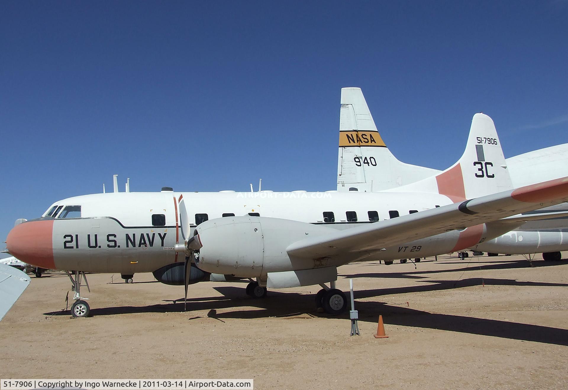 51-7906, 1951 Convair T-29B C/N 240-318, Convair T-29B at the Pima Air & Space Museum, Tucson AZ