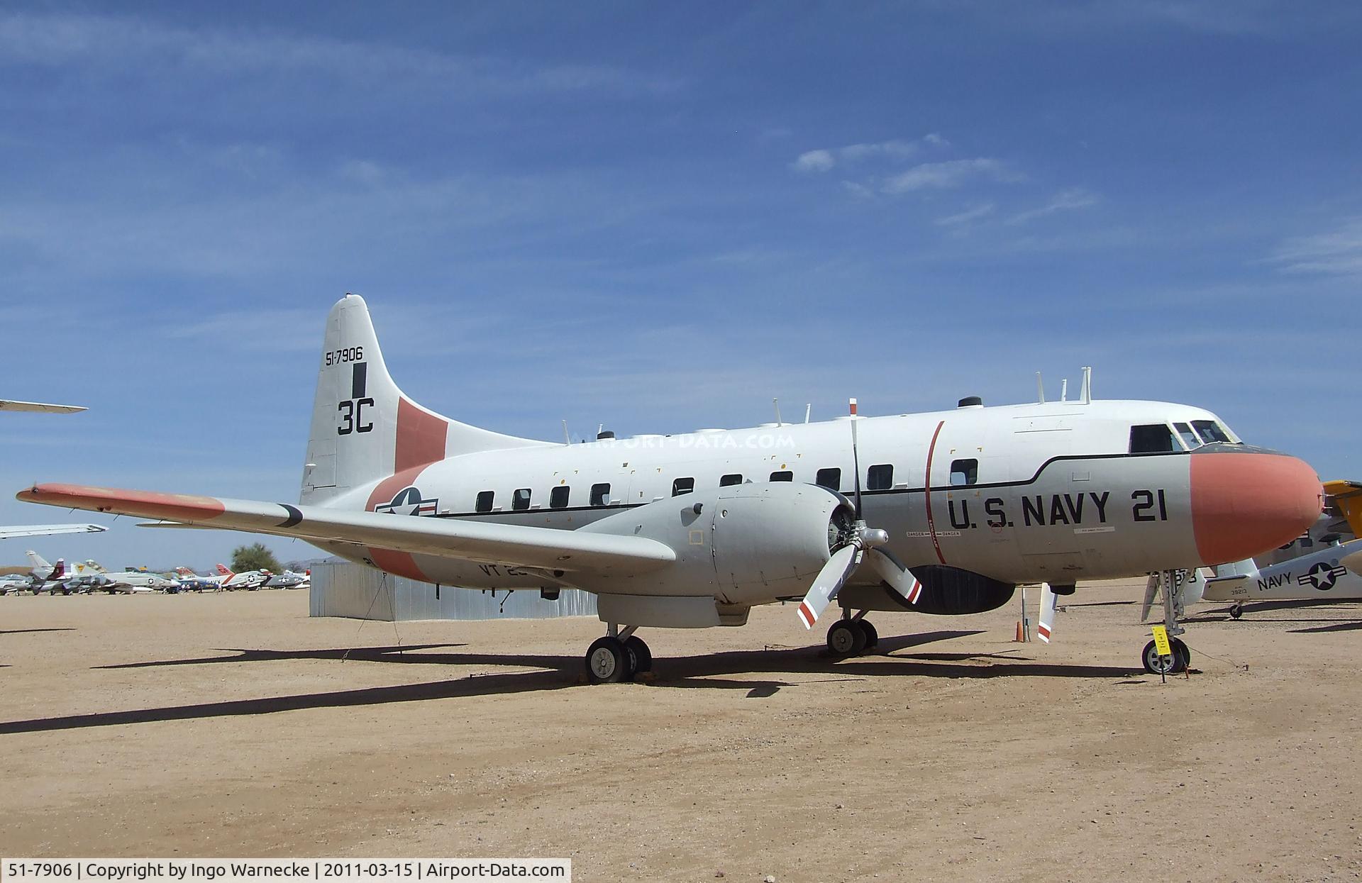 51-7906, 1951 Convair T-29B C/N 240-318, Convair T-29B at the Pima Air & Space Museum, Tucson AZ