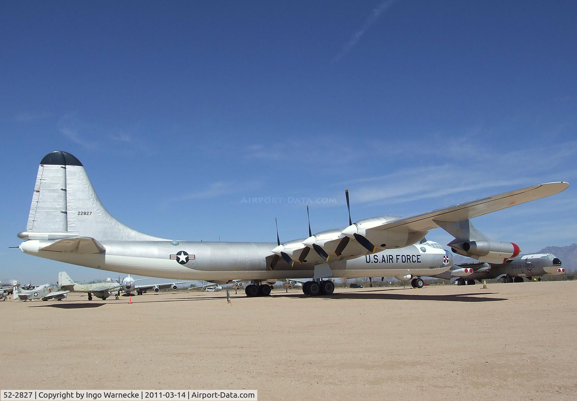 52-2827, 1952 Convair B-36J-10-CF Peacemaker C/N 383, Convair B-36J Peacemaker at the Pima Air & Space Museum, Tucson AZ