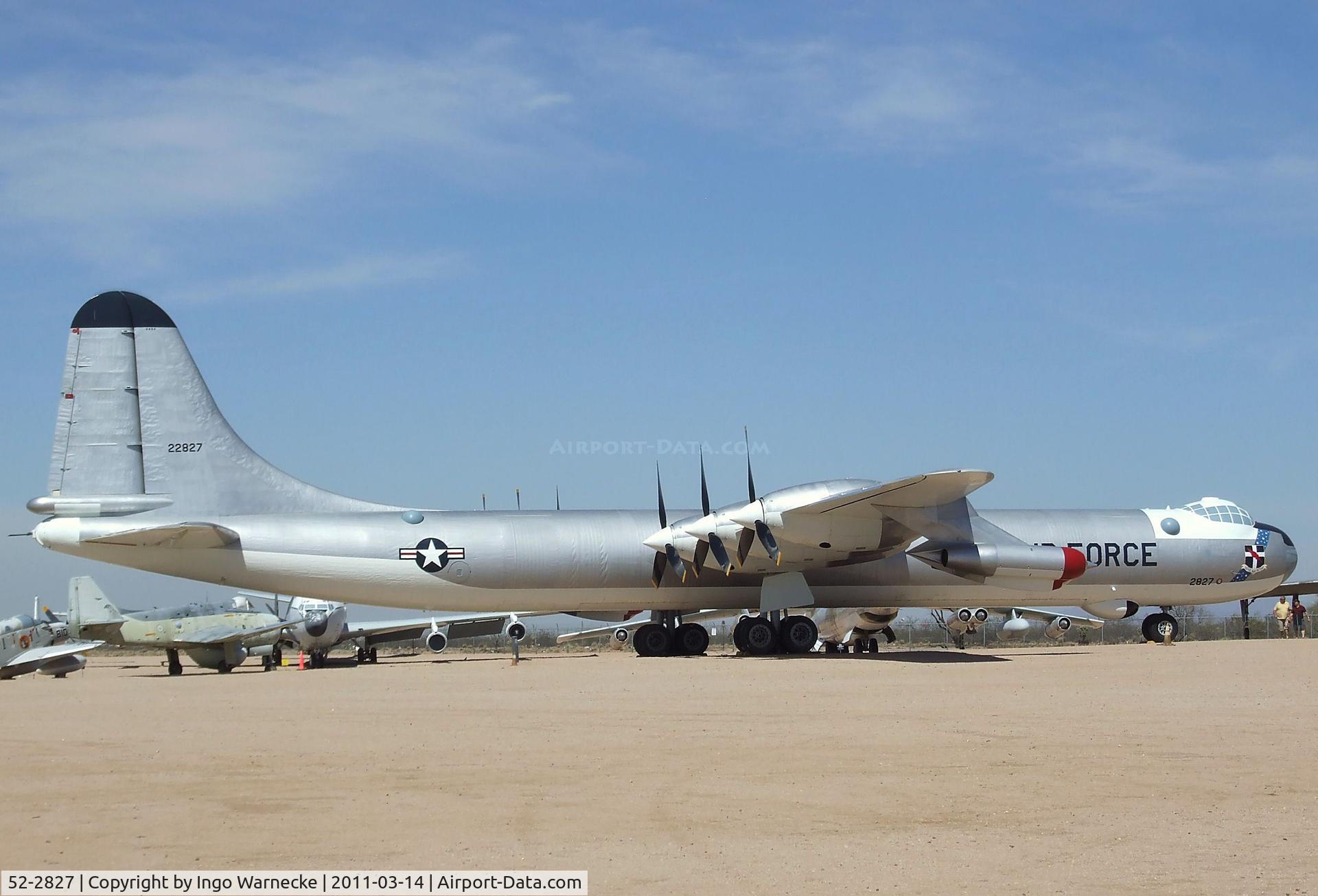 52-2827, 1952 Convair B-36J-10-CF Peacemaker C/N 383, Convair B-36J Peacemaker at the Pima Air & Space Museum, Tucson AZ