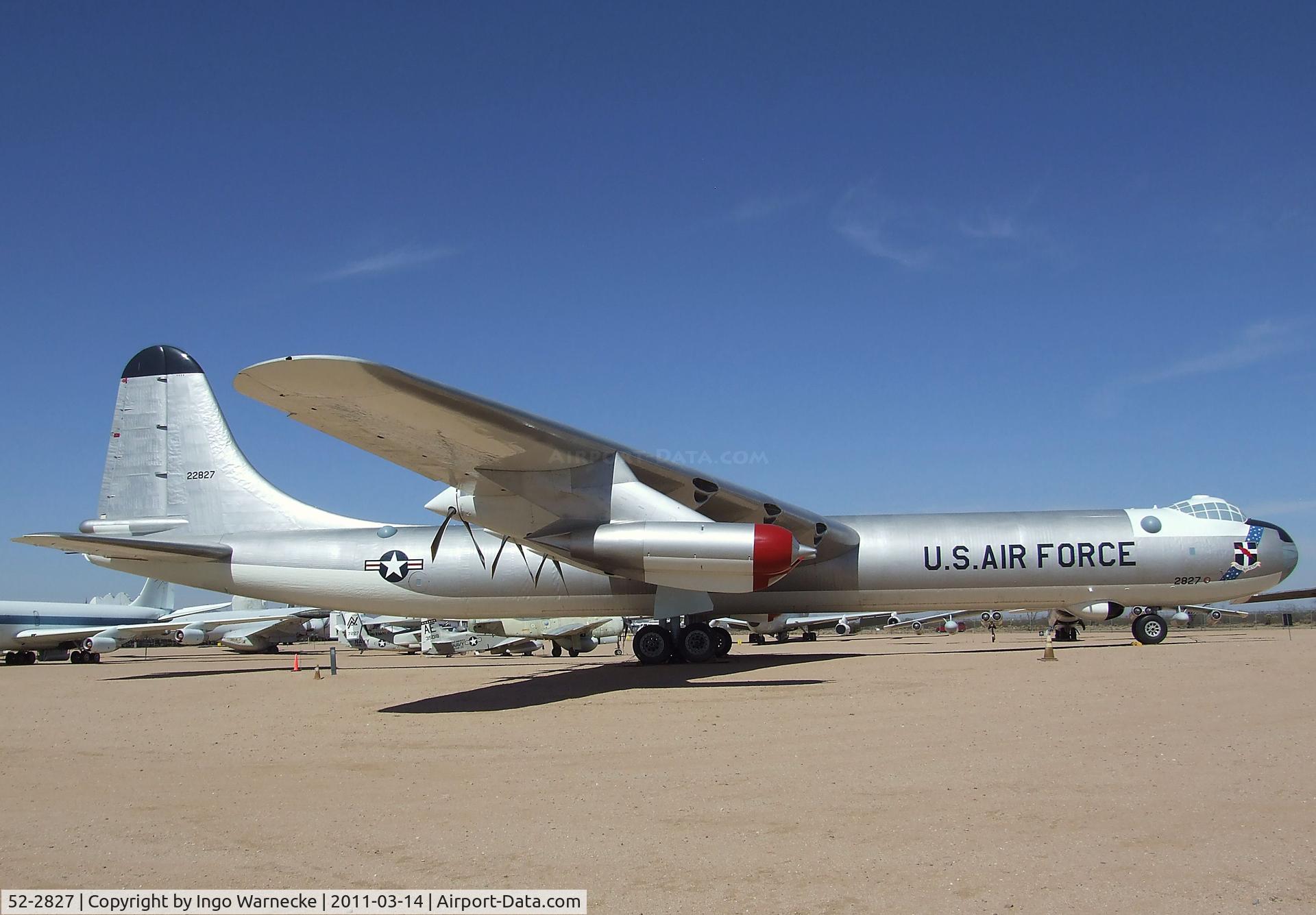 52-2827, 1952 Convair B-36J-10-CF Peacemaker C/N 383, Convair B-36J Peacemaker at the Pima Air & Space Museum, Tucson AZ