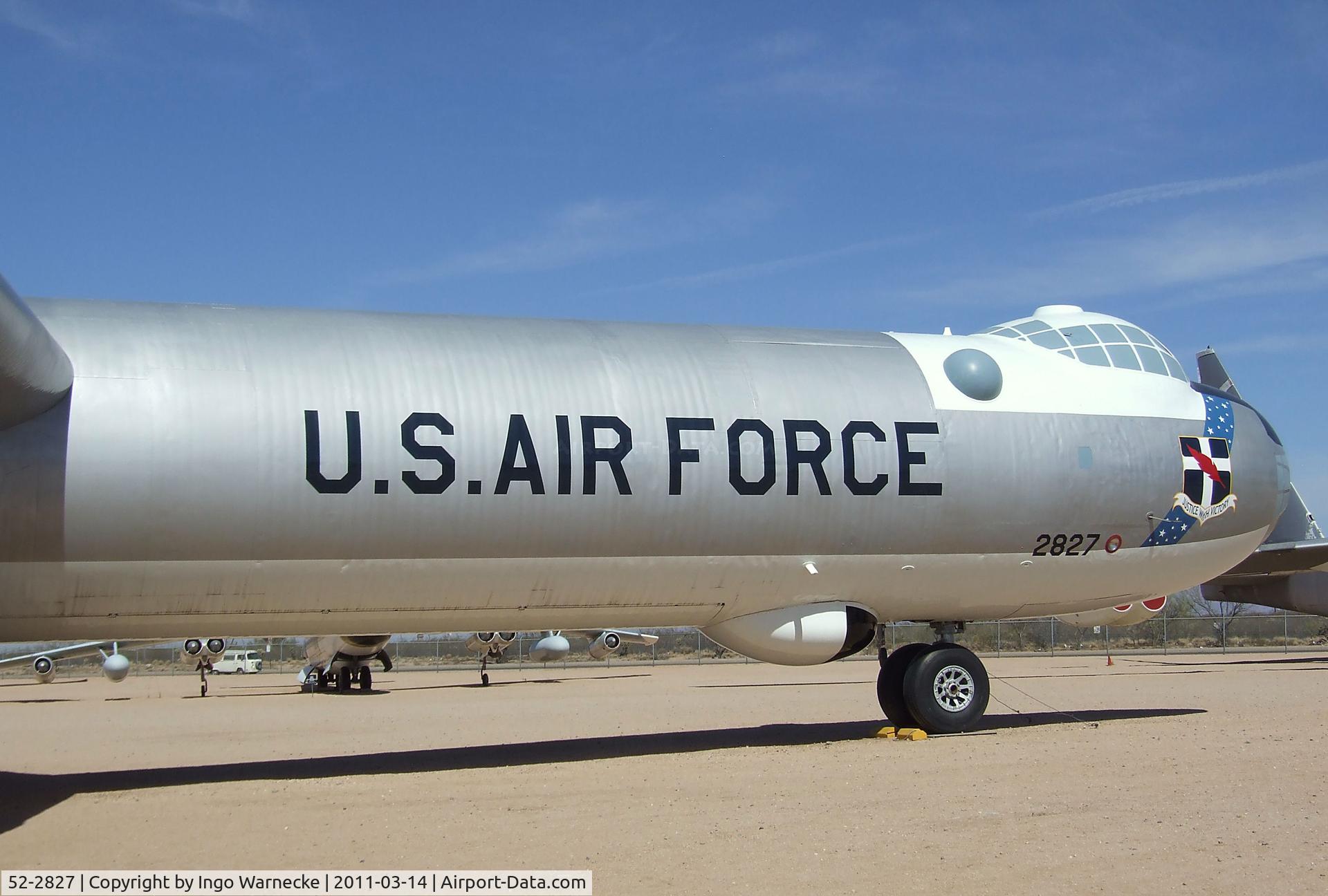 52-2827, 1952 Convair B-36J-10-CF Peacemaker C/N 383, Convair B-36J Peacemaker at the Pima Air & Space Museum, Tucson AZ