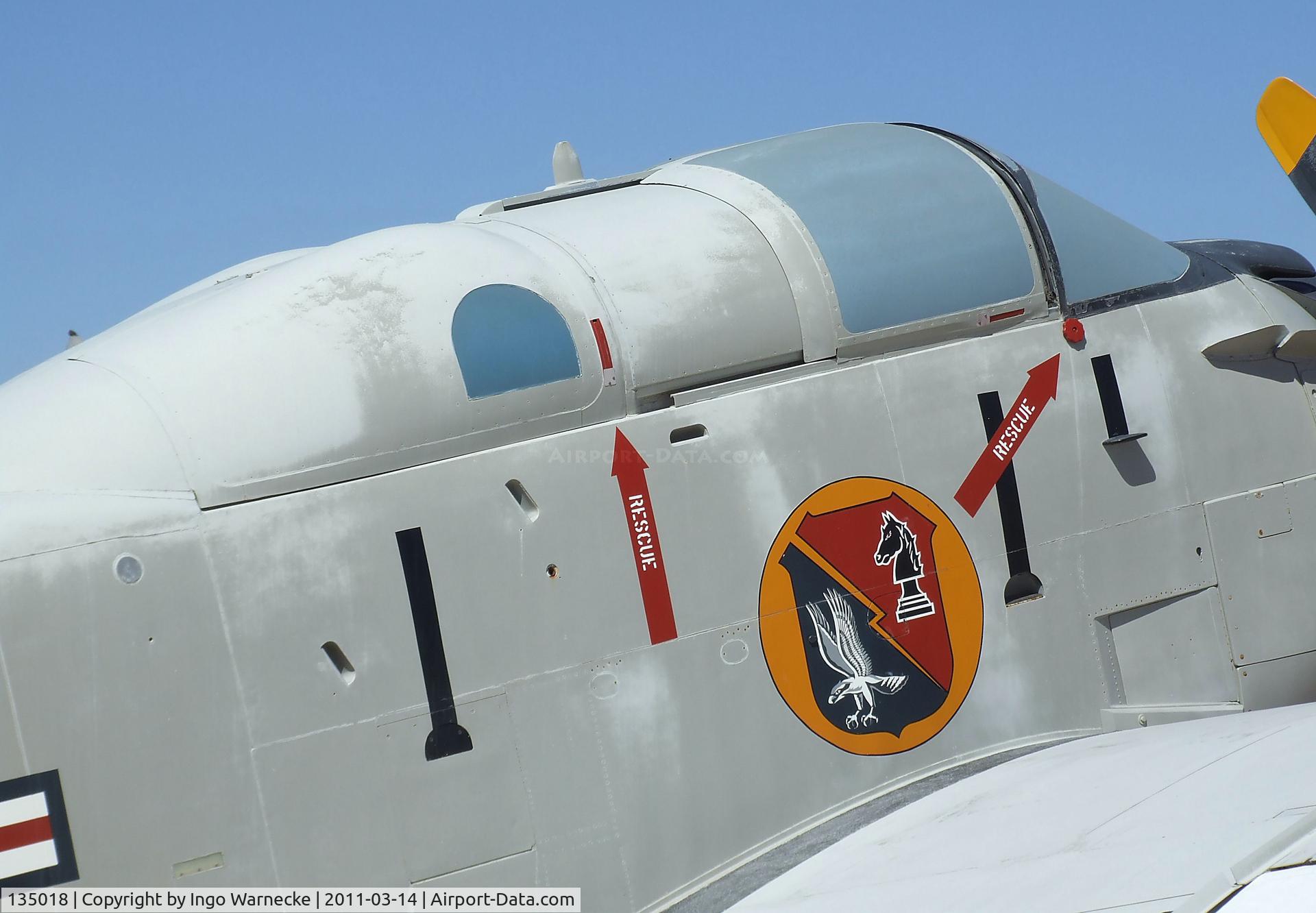 135018, Douglas EA-1F Skyraider C/N 10095, Douglas AD-5Q (EA-1F) Skyraider at the Pima Air & Space Museum, Tucson AZ