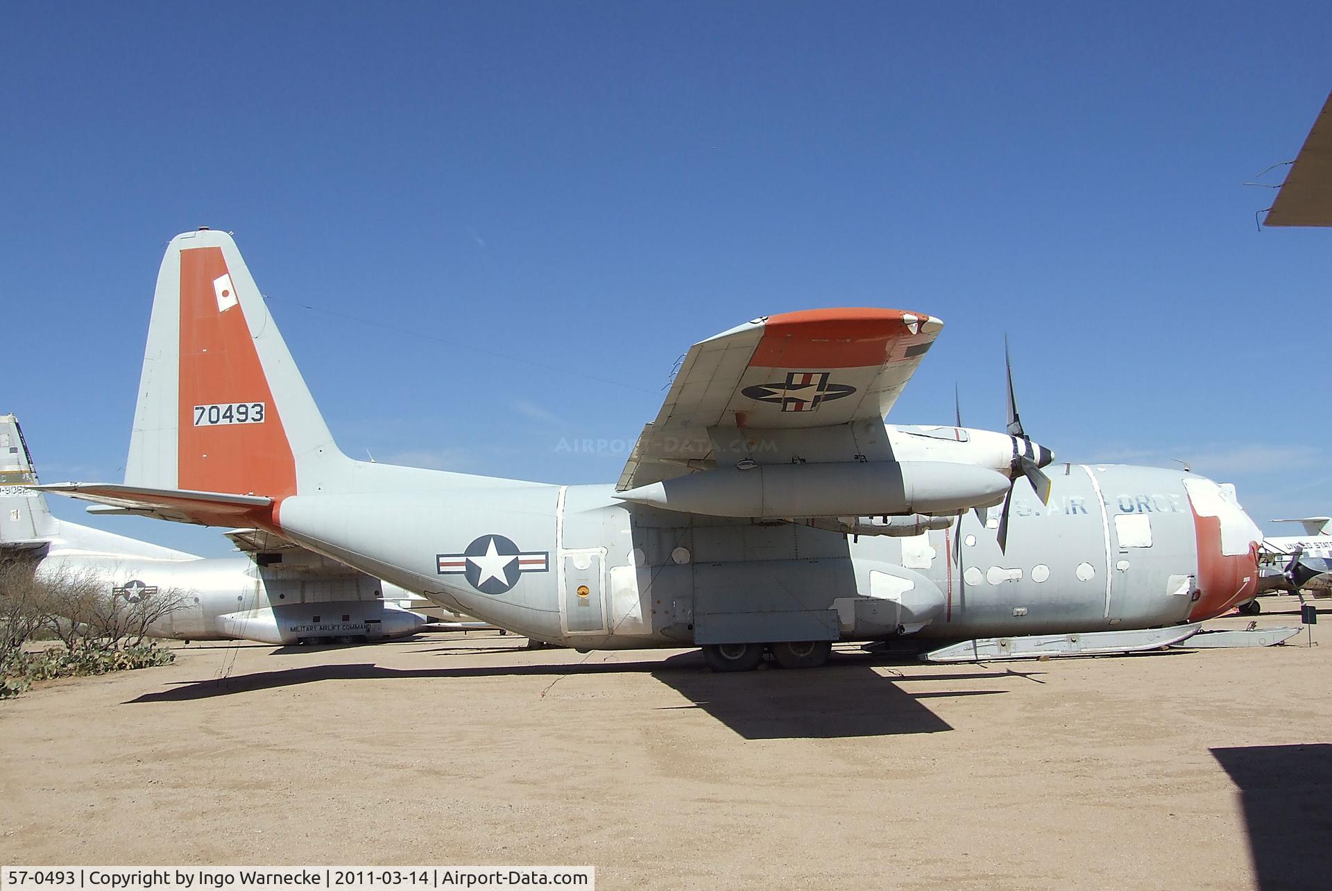 57-0493, 1957 Lockheed C-130D Hercules C/N 182-3200, Lockheed C-130D Hercules at the Pima Air & Space Museum, Tucson AZ