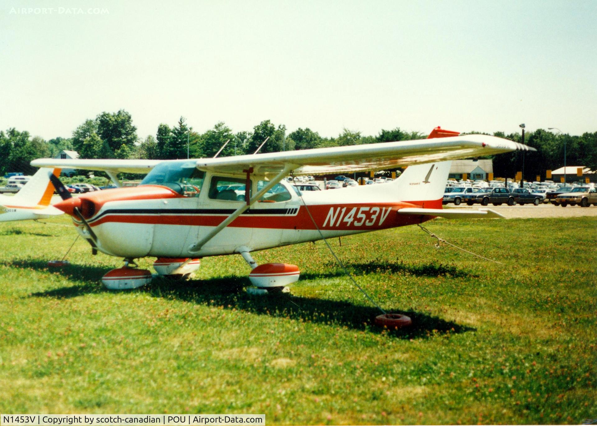 N1453V, 1974 Cessna 172M C/N 17263590, 1974 Cessna 172M N1453V at Dutchess County Airport, Poughkeepsie, NY - circa 1980's