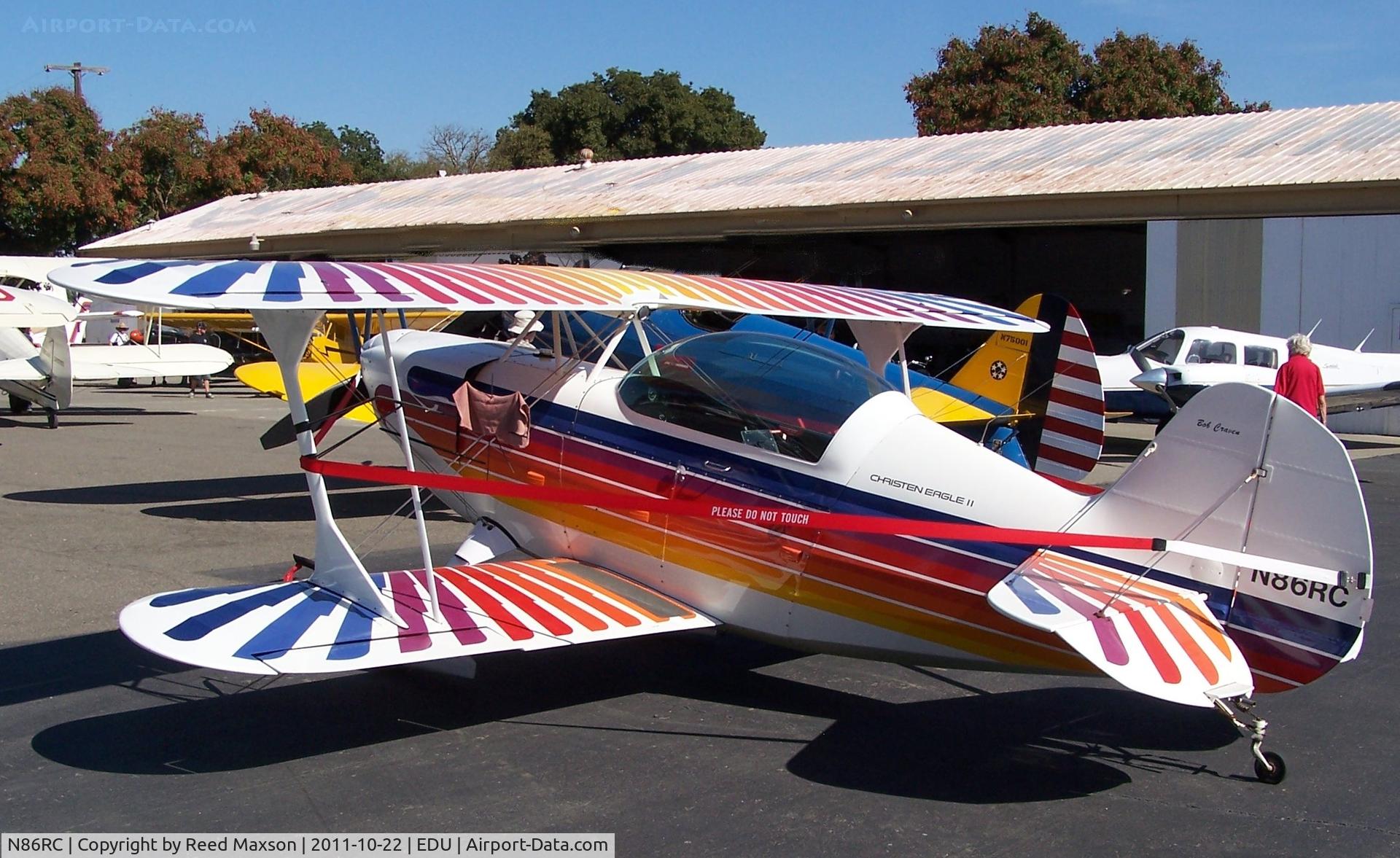 N86RC, Christen Eagle II C/N CRAVEN 0001, University Airport, Davis, CA