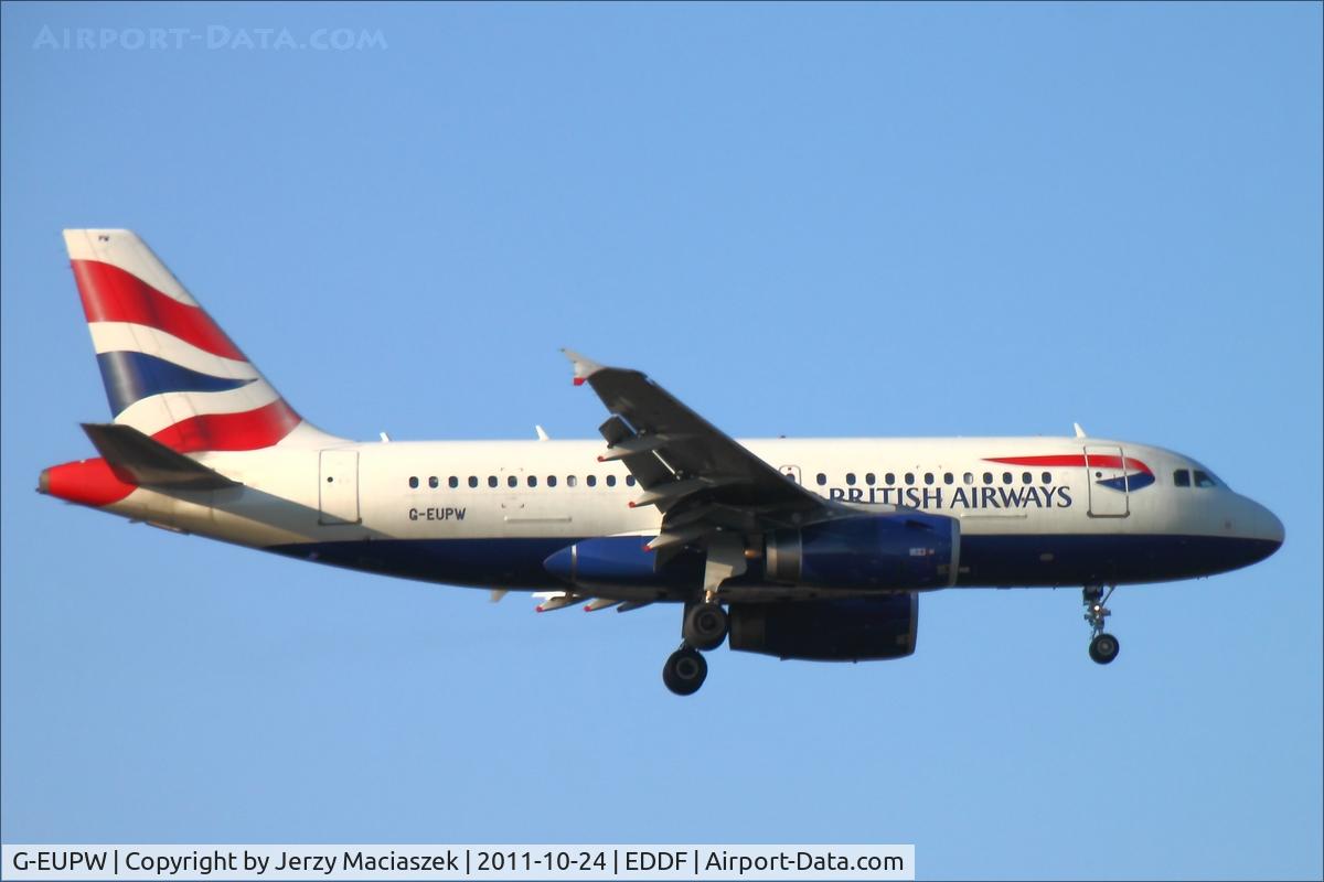 G-EUPW, 2001 Airbus A319-131 C/N 1440, Airbus A319-131