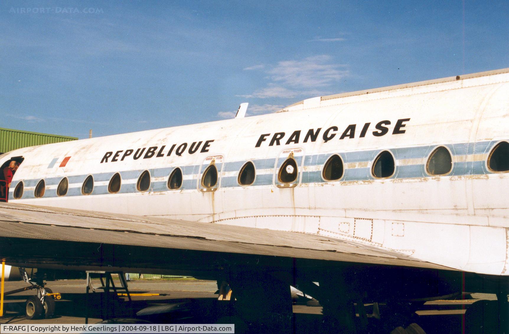 F-RAFG, 1963 Sud Aviation SE-210 Caravelle III C/N 141, Republique Francaise. Musee de l'äir - French Aviation Museum at Le Bourget, Dungy section open day